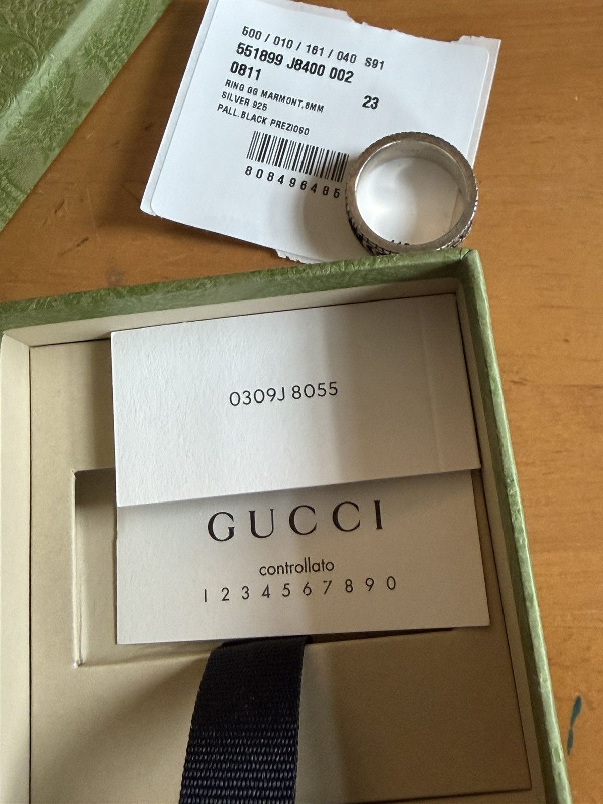 Gucci Gucci GG Marmont Wide Ring Size ONE SIZE - 4 Thumbnail