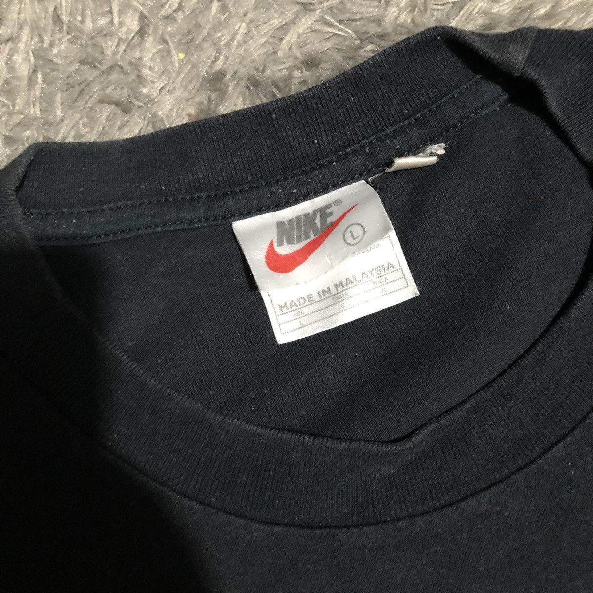 Nike × Vintage Vtg 90’ NIKE AIR CENTER LOGO TSHIRT Size US XL / EU 56 / 4 - 3 Thumbnail