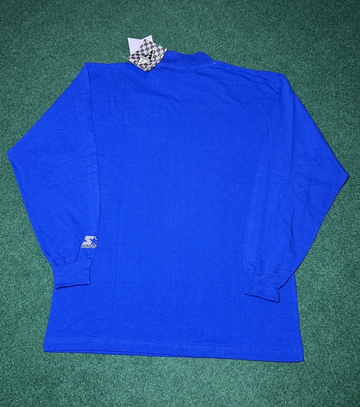 Starter × Vintage Vintage 90s Starter Blue Turtleneck Long Sleeve Shirt Size US L / EU 52-54 / 3 - 5 Thumbnail