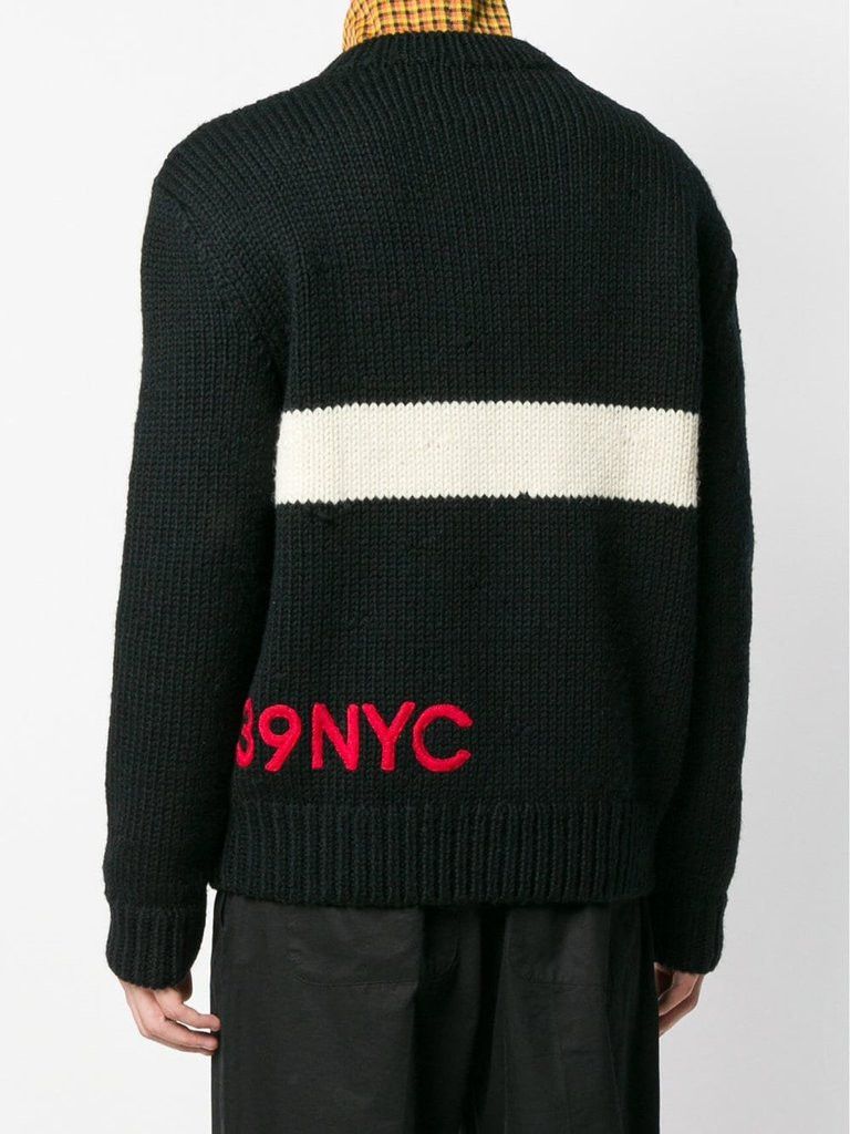 Calvin Klein 205W39NYC × Raf Simons 800$ Retail! DSWT Heavy Wool Logo Knit Sweater by Raf Simons Size US M / EU 48-50 / 2 - 1 Thumbnail