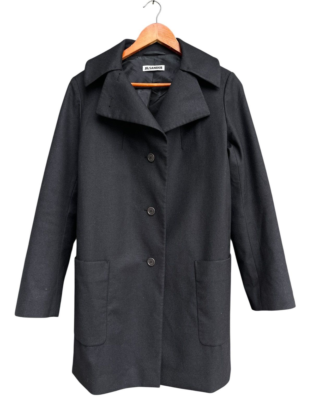 Jil Sander Vintage Jil Sander 2009 Wool Cashmere Coat Made in Italy Size S / US 4 / IT 40 - 1 Thumbnail