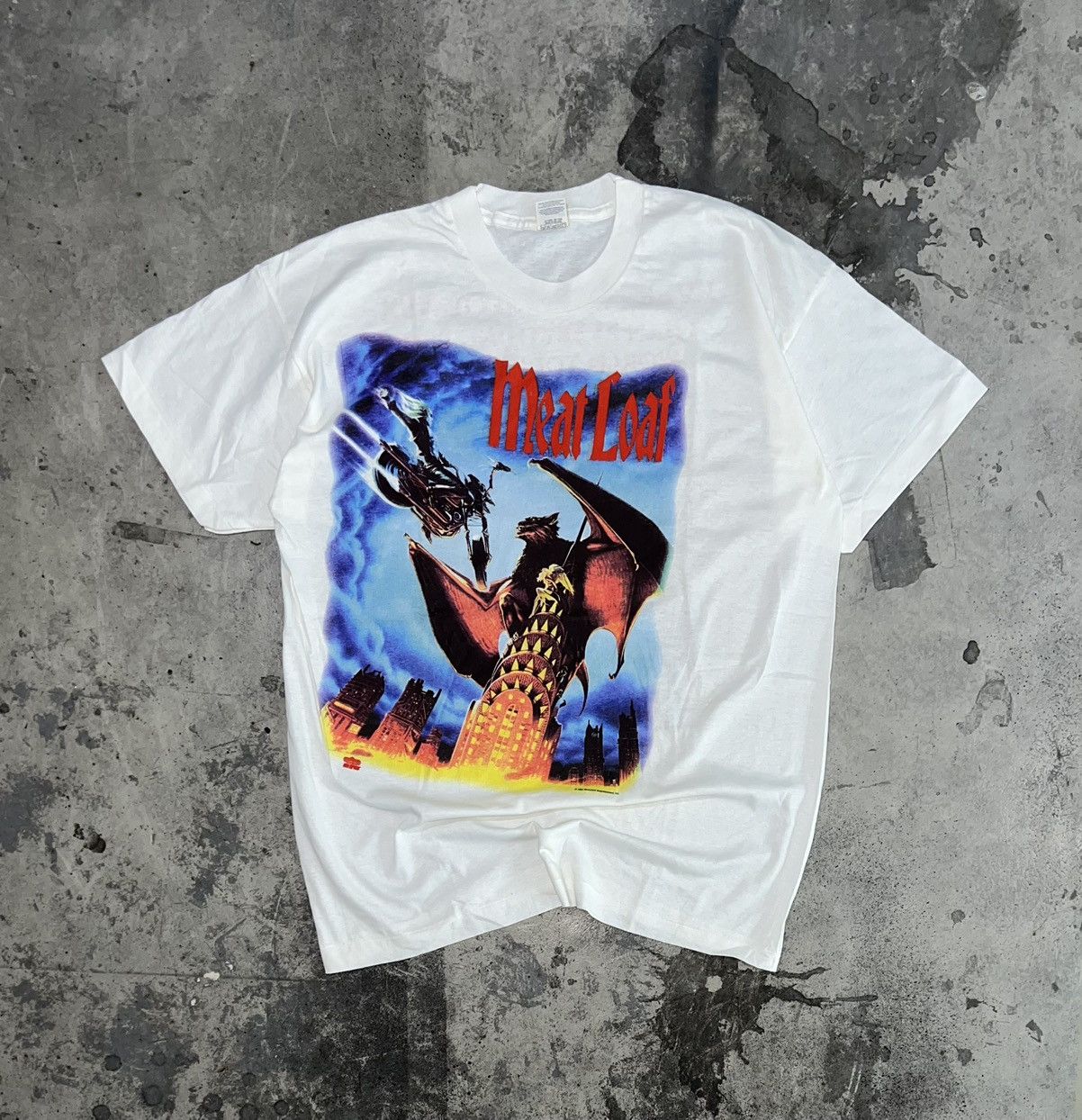 Band Tees × Vintage Vintage Meat Loaf rare tour rock band tee 1994 Size US XL / EU 56 / 4 - 1 Thumbnail