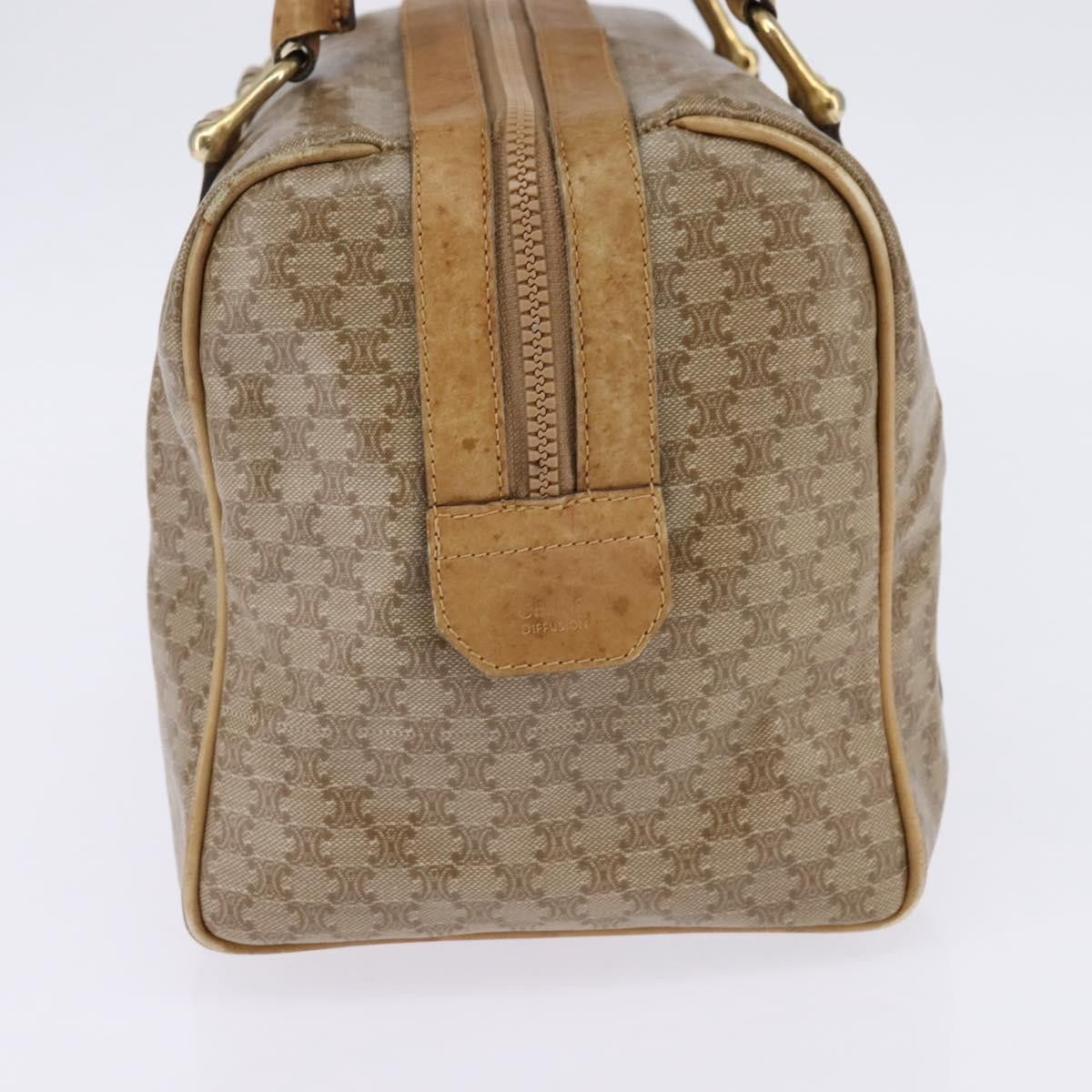 Celine CELINE Macadam Canvas Boston Bag Pvc Beige Gold Size ONE SIZE - 5 Thumbnail
