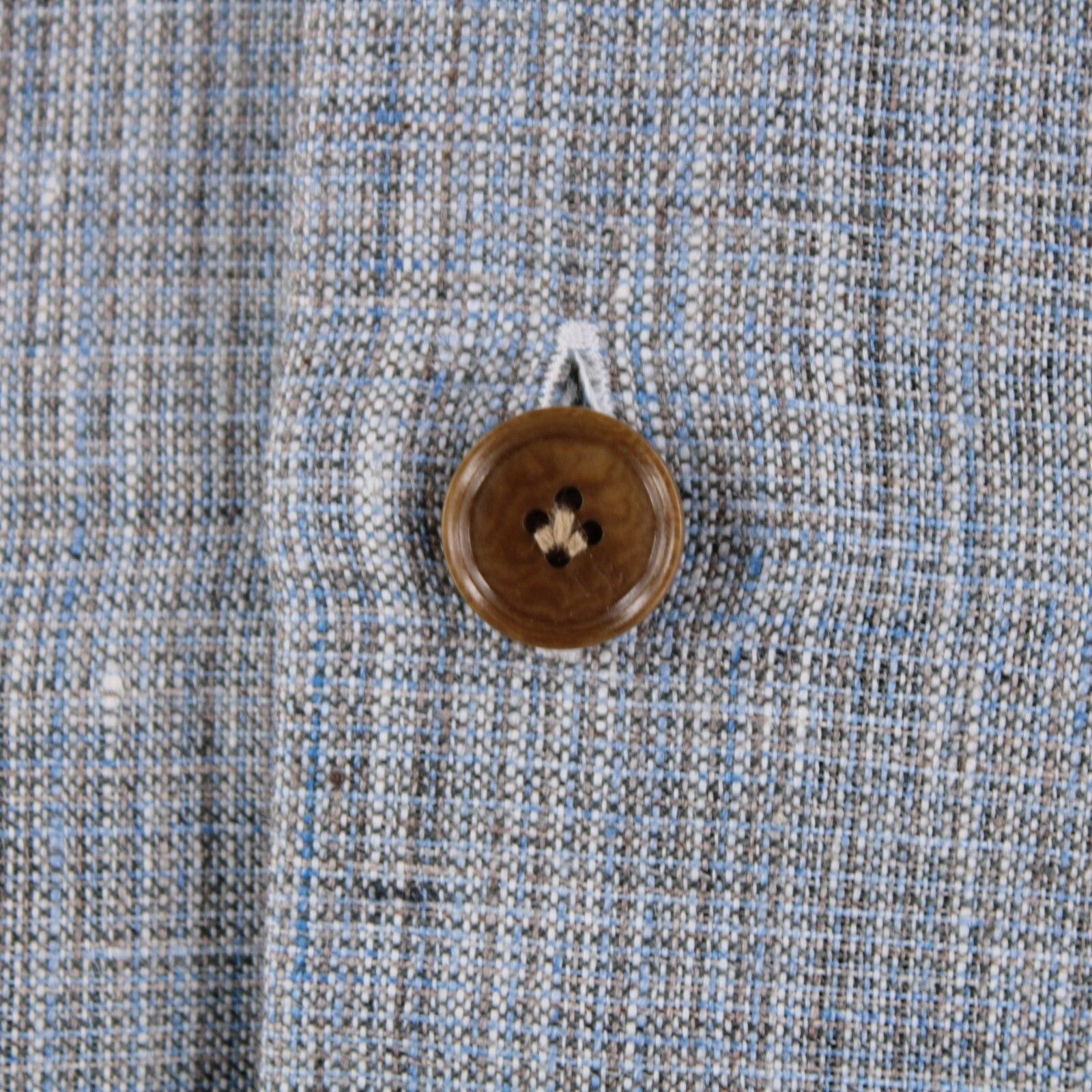 Luciano Barbera Luciano Barbera Overshirt Size M US In Blue Linen Size US M / EU 48-50 / 2 - 2 Thumbnail