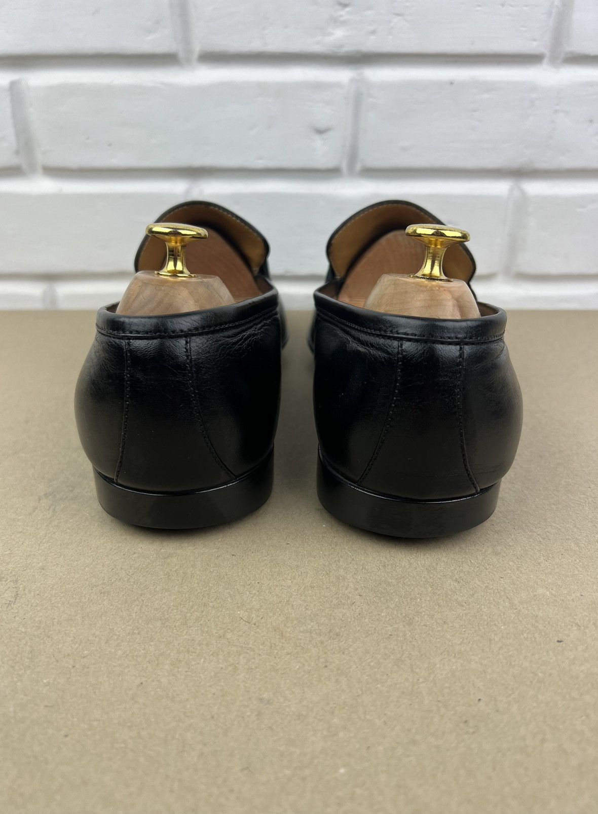 Gucci GUCCI Loafers Leather Slip Ons Shoes HORSEBIT Web Stripe Men Size US 11 / EU 44 - 9 Thumbnail