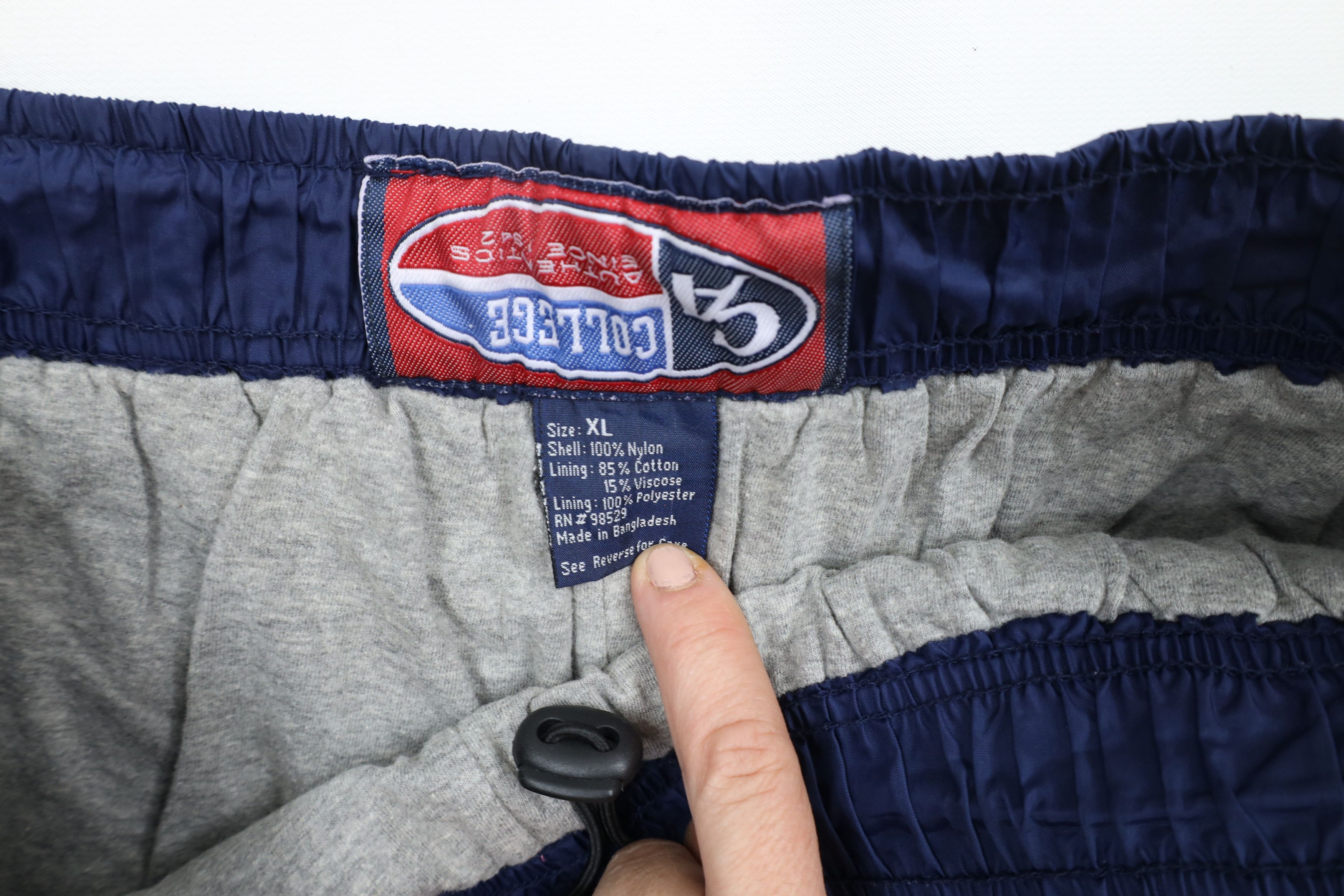 Vintage Vintage 90s University of Michigan Lined Wide Leg Pants Blue Size US 38 / EU 54 - 8 Thumbnail