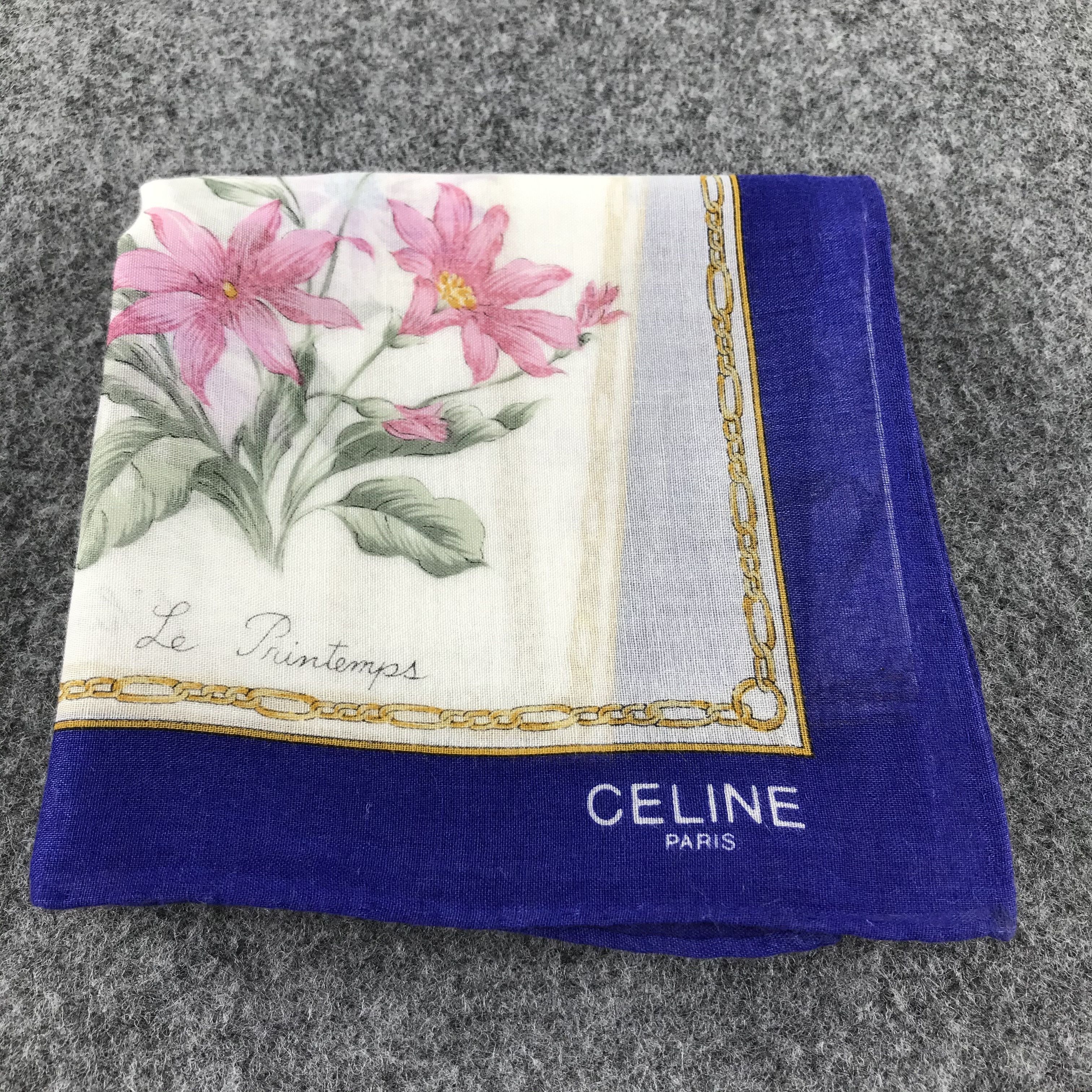 Celine Celine Handkerchief Neckerchief Bandana H324 Size ONE SIZE - 8 Thumbnail