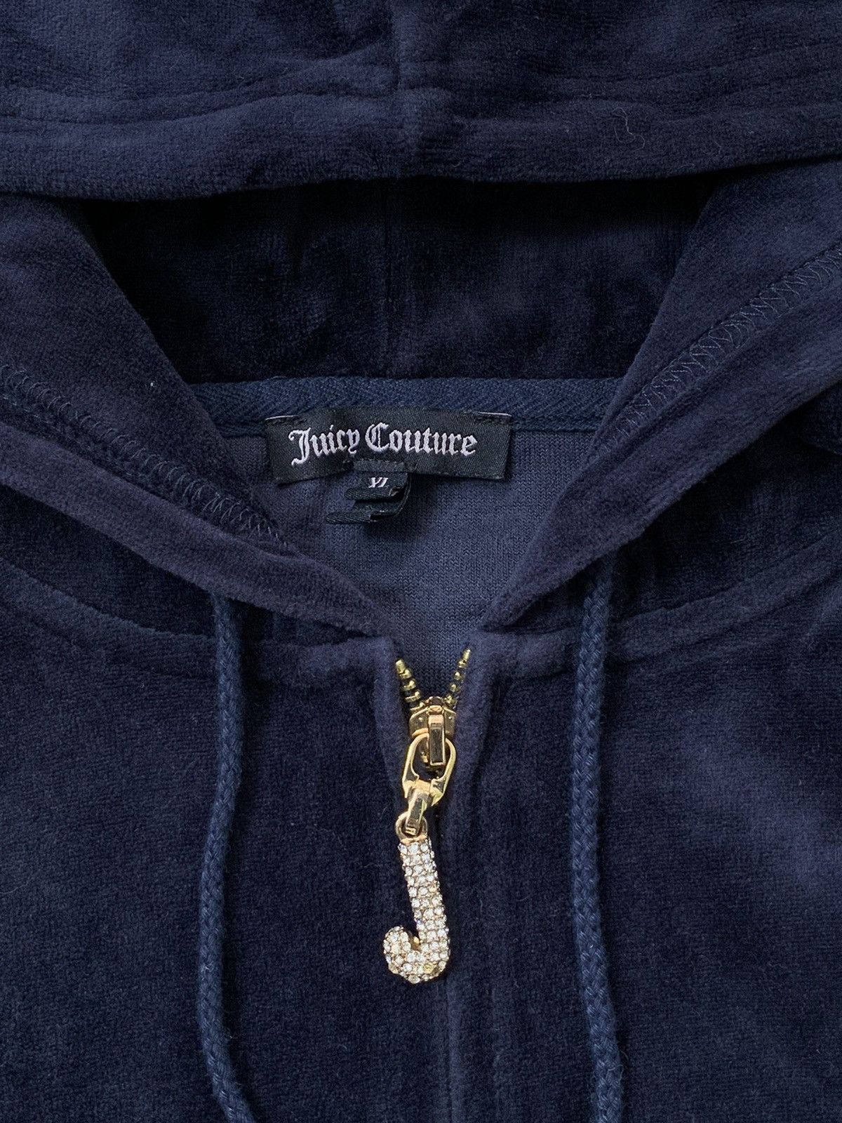 Juicy Couture VINTAGE JUICY COUTURE VELOUR BASIC ZIP UP HOODIE Size XL / US 12-14 / IT 48-50 - 6 Thumbnail