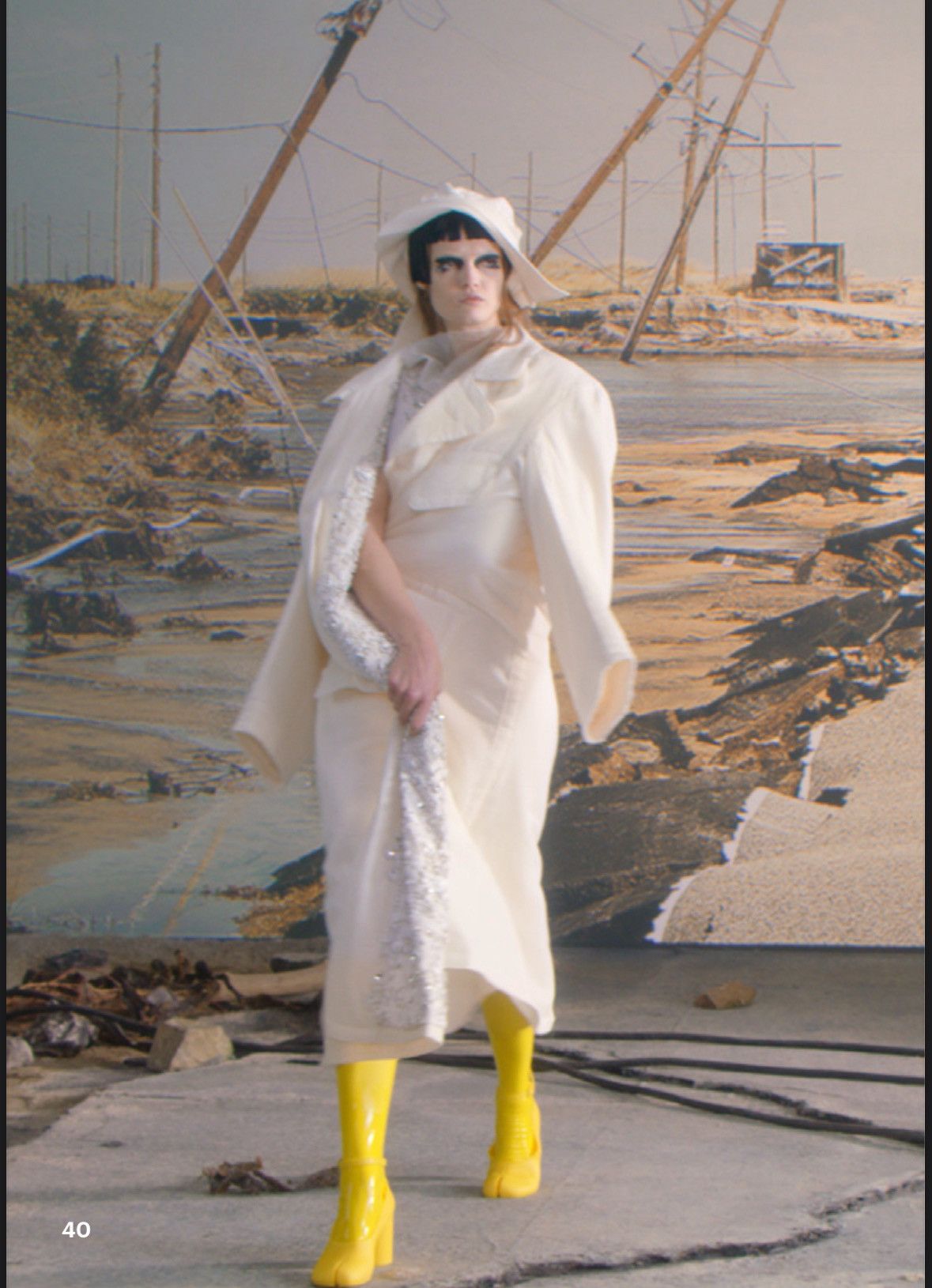 Maison Margiela Maison Margiela Artisanal SS22 Embroidered White Toile Coat Size US L / EU 52-54 / 3 - 1 Thumbnail