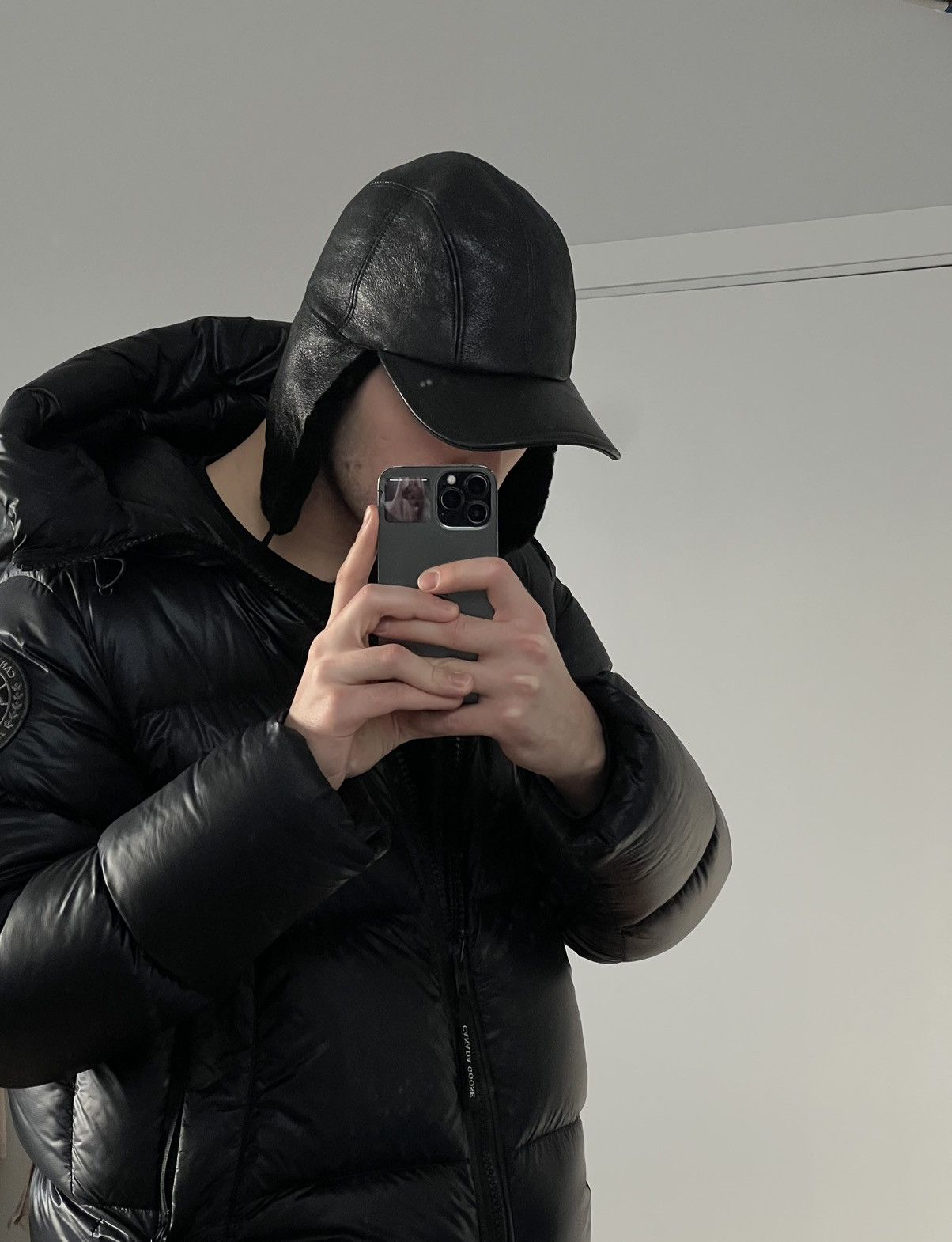 Prada Prada Leather Fur Shearling Hat Size ONE SIZE - 9 Thumbnail
