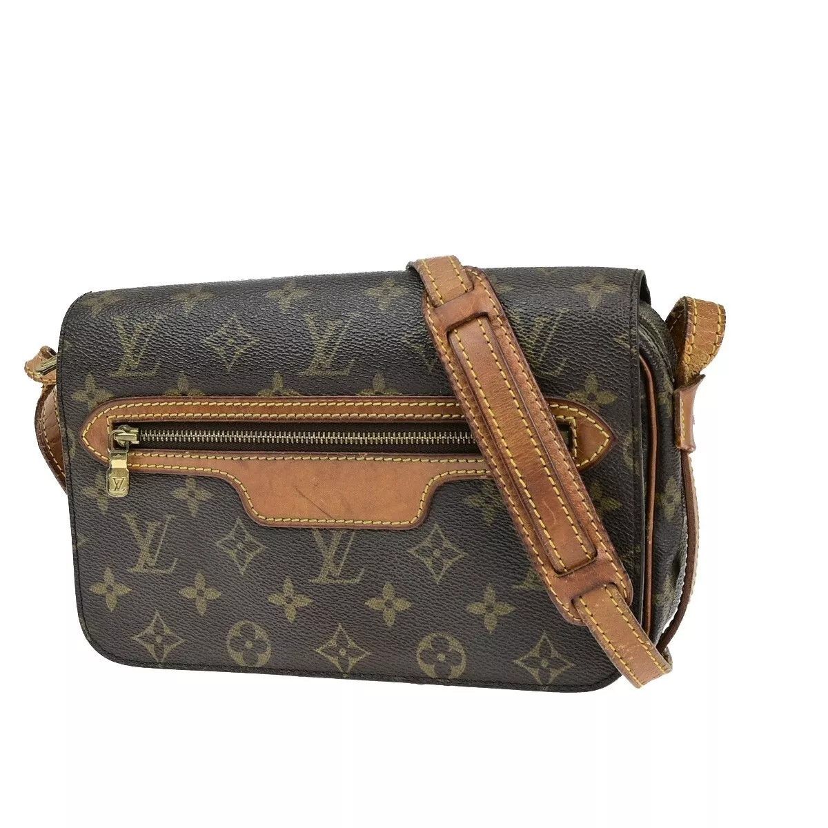 Louis Vuitton Monogram Saint Germain 24 Shoulder Bag Brown, Women's