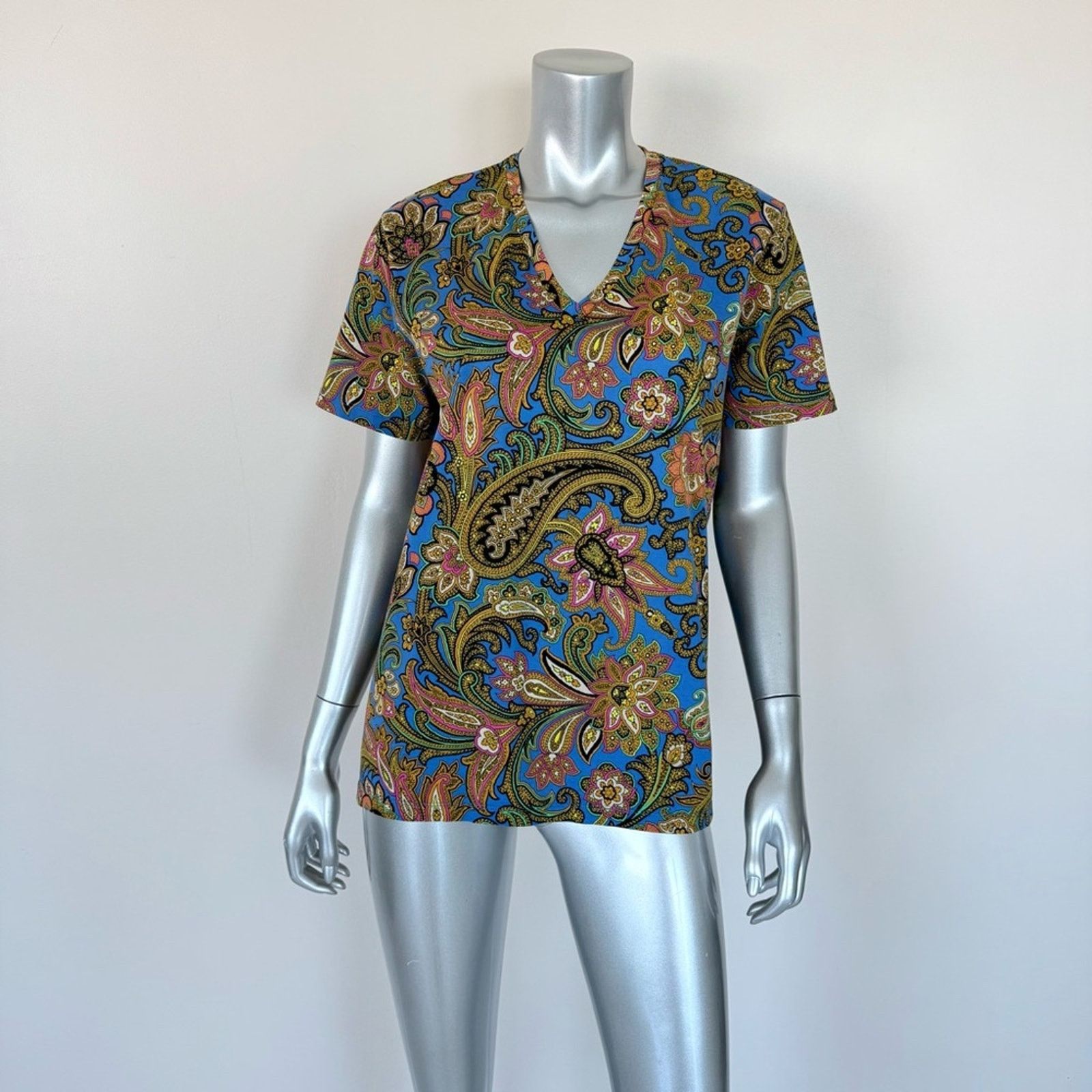 Etro ETRO cotton women Tshirt size L Authentic Retail 480$ Size L / US 10 / IT 46 - 1 Thumbnail
