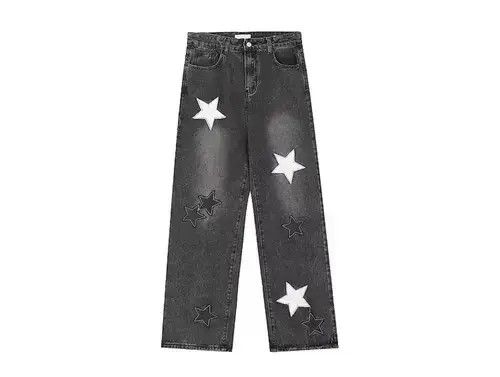 Japanese Brand VIBE High street heavyweight star patch washed jeans Size US 32 / EU 48 - 8 Thumbnail