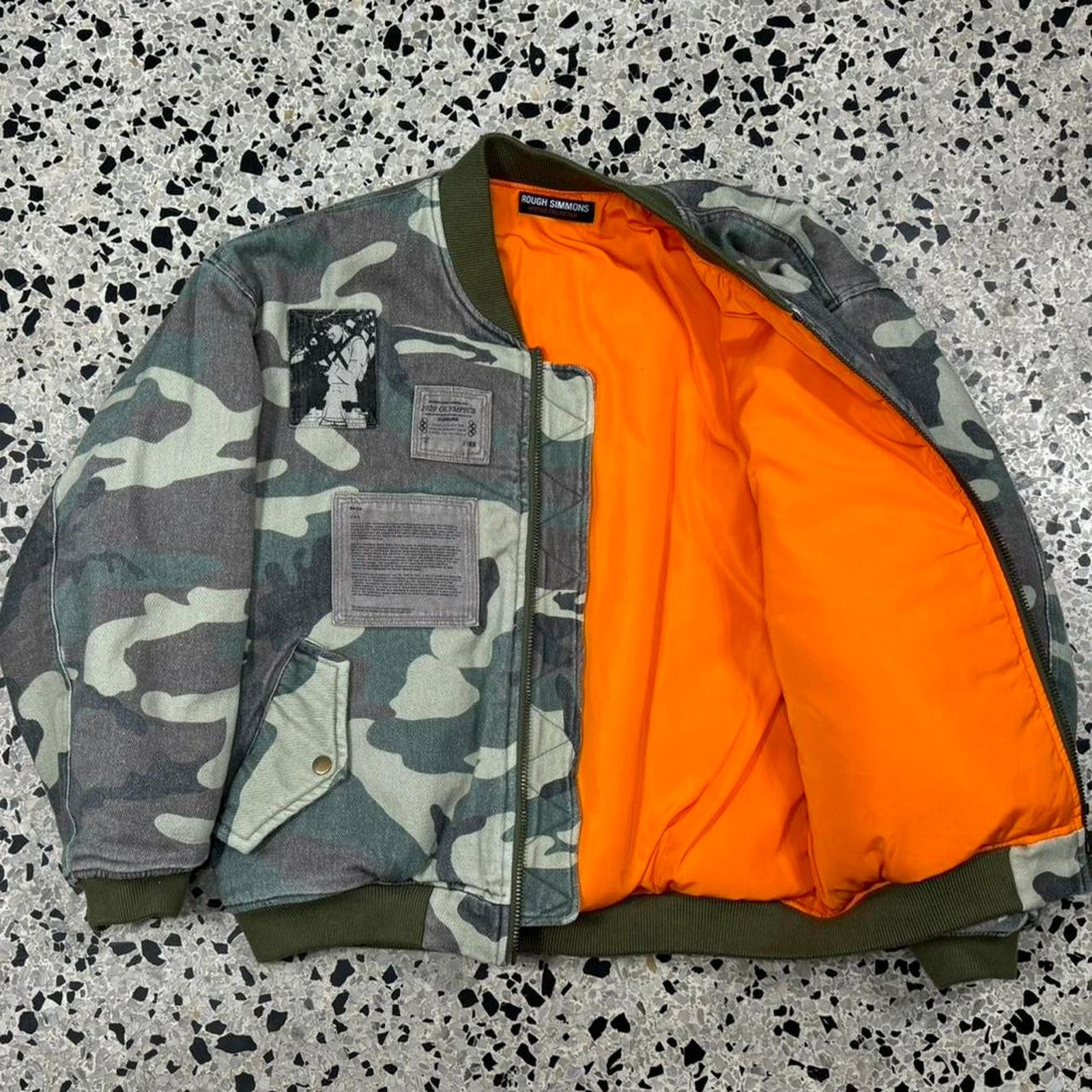 Rough Simmons ROUGH SIMMONS NEOTOKYO AKIRA BOMBER CAMO PATCHWORK JACKET: Size US S / EU 44-46 / 1 - 7 Thumbnail