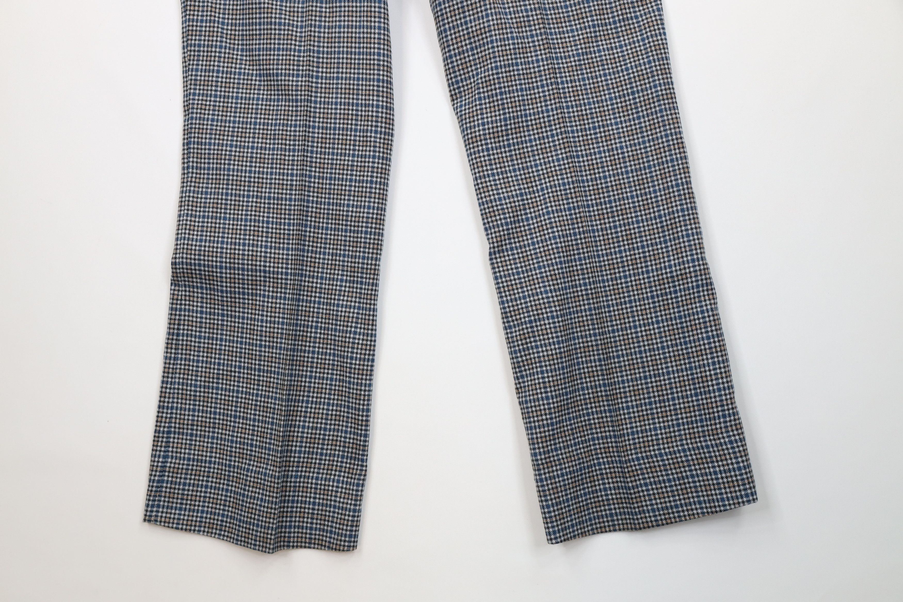 Vintage Vintage 60s 70s Streetwear Bell Bottoms Pants Plaid USA Size US 34 / EU 50 - 12 Thumbnail