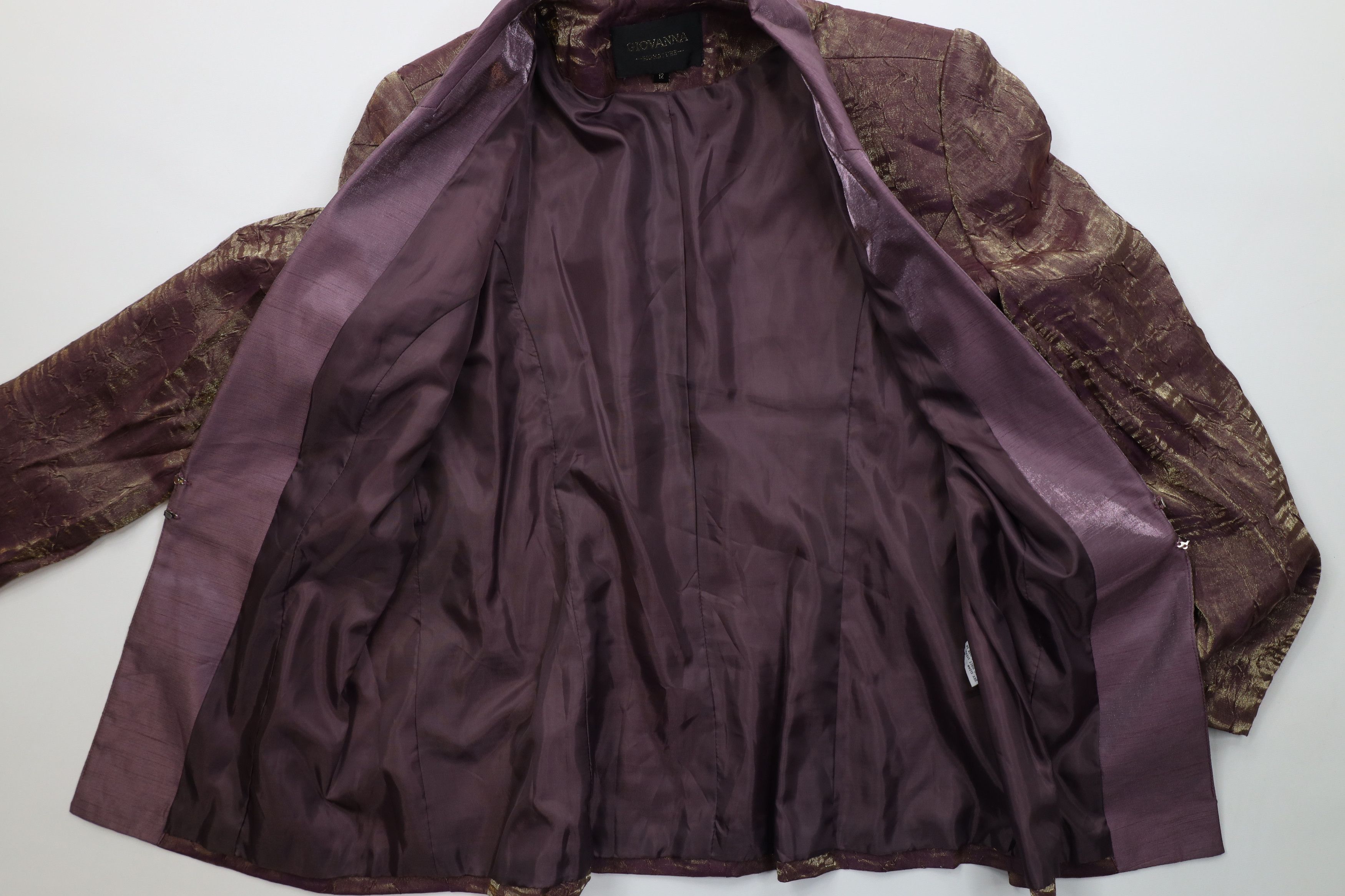 Vintage Vintage 90s Metallic Jewel 2 Piece Sunday Church Suit Size XL / US 12-14 / IT 48-50 - 4 Thumbnail
