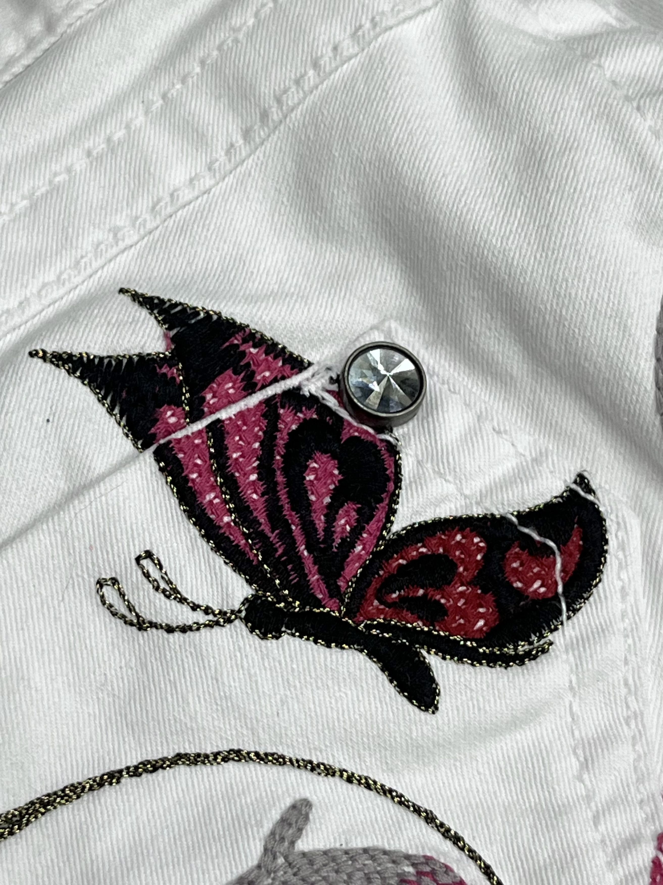 Ed Hardy 🔥RARE🔥Red Pepper x Ed Hardy Embroidered Skinny Petite 24” Size 24" / US 00 / IT 34 - 8 Thumbnail