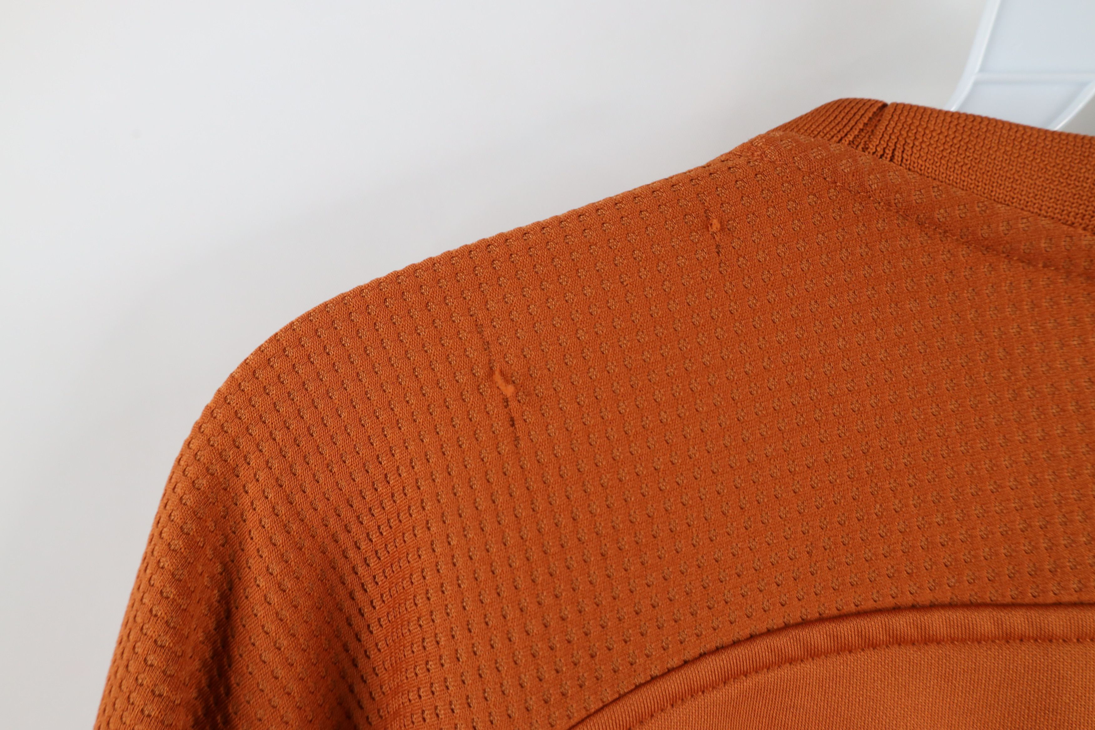 Majestic × Vintage Vintage Majestic Waffle Knit Fleece Lined Sweatshirt Orange Size US XXL / EU 58 / 5 - 16 Thumbnail