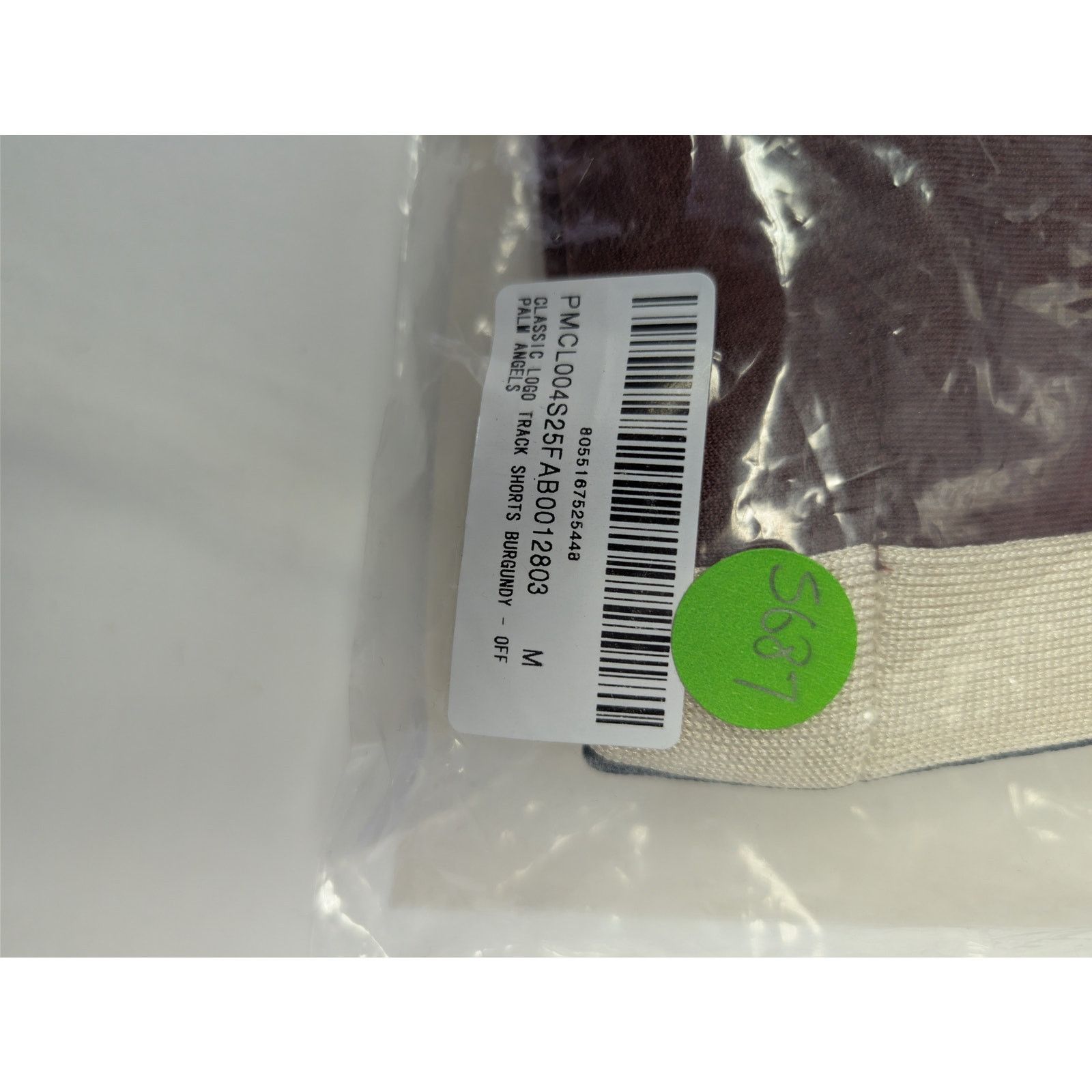 Palm Angels o1rshd1 Classic Logo Track Shorts in Burgundy / Off White Size US 32 / EU 48 - 22 Thumbnail