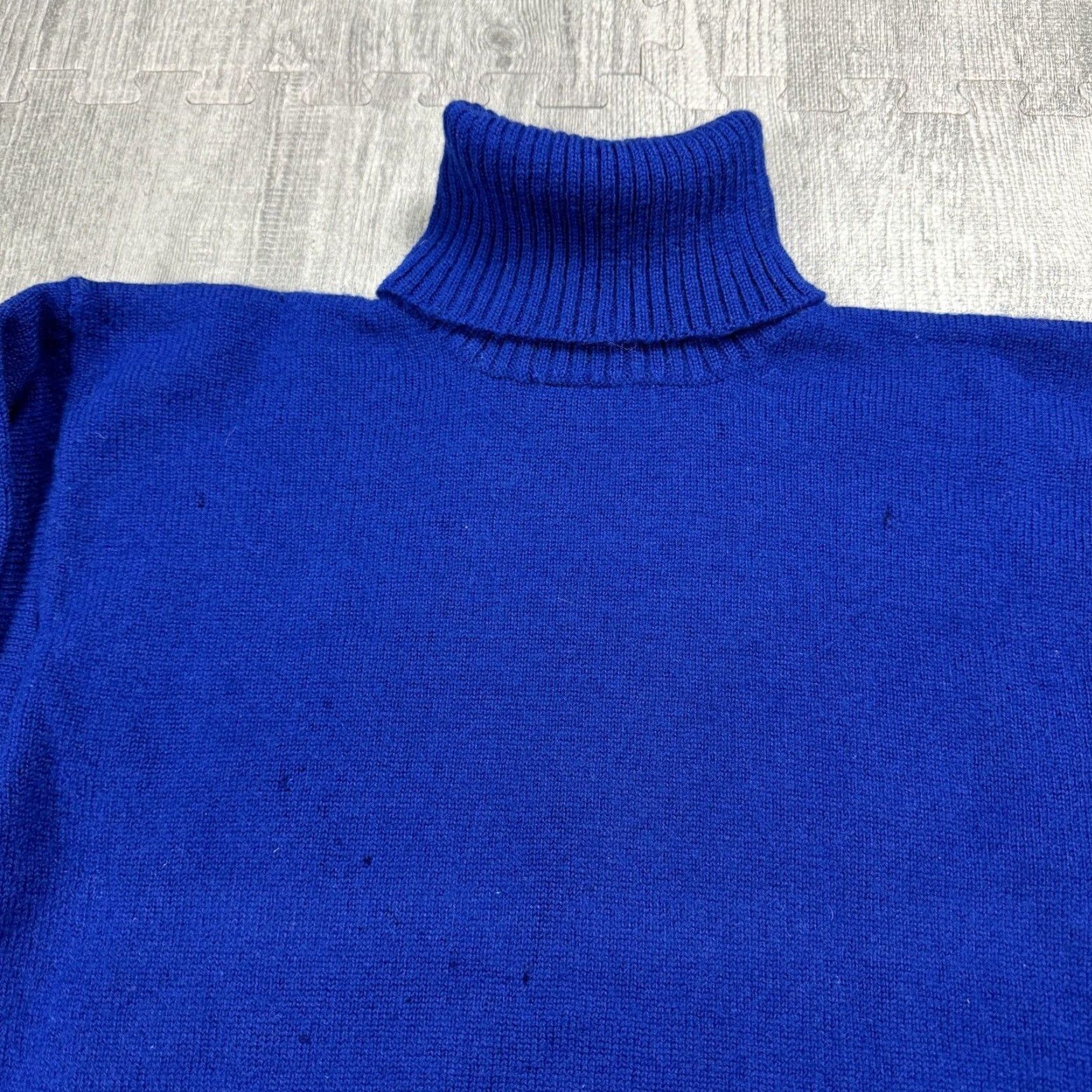 Gap VINTAGE Gap Men’s Wool Turtleneck Sweater Pullover Long Sleeve Solid Blue S Distressed Casual Winter Size US S / EU 44-46 / 1 - 2 Thumbnail