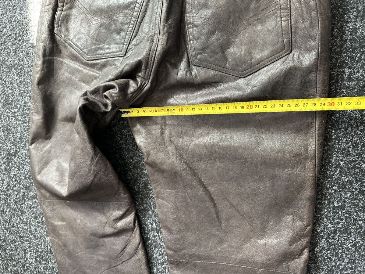 Cowboy Equipment 🚨GRAIL BOOTCUT BROWN Cowboy Biker Leather Pants Size US 27 - 17 Thumbnail