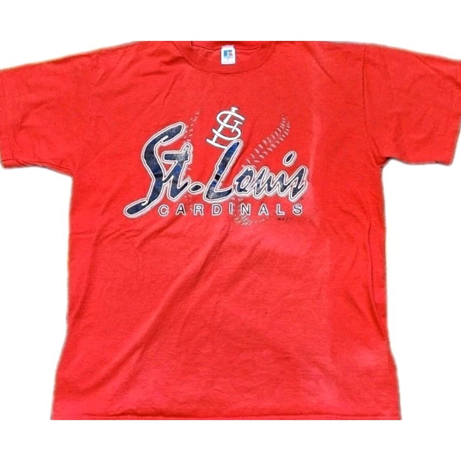 Russell Athletic VINTAGE Russell Athletic St Louis Cardinals T Shirt Men 2XL Red USA MADE MLB 90s MLB Shirts Men XS-XL Size US XXL / EU 58 / 5 - 2 Thumbnail