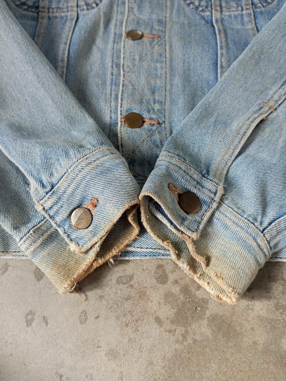 Edwin A05 Vintage Edwin Denim Trucker Jacket Size US L / EU 52-54 / 3 - 13 Thumbnail