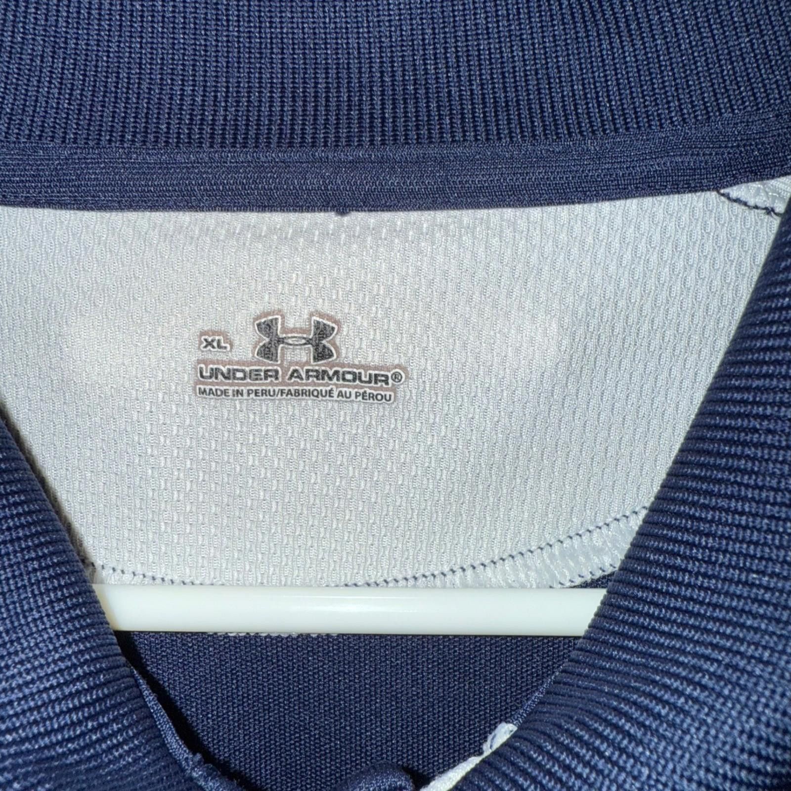 Under Armour Under Armour Mens XL Navy Blue Short Sleeve Golf Polo Shirt Size US XL / EU 56 / 4 - 5 Thumbnail