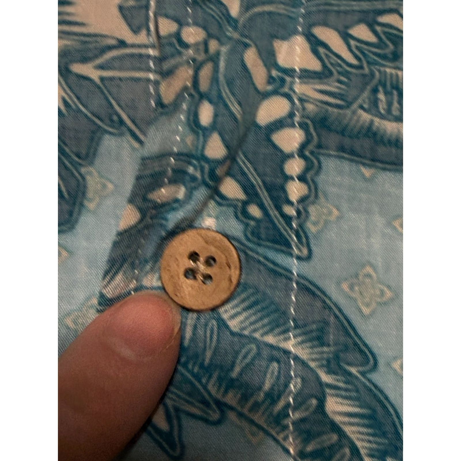 Vintage Junction West Shirts Women XXL Blue Short Sleeve Button Up Hawaii Size XXL / US 16-18 / IT 52-54 - 5 Thumbnail