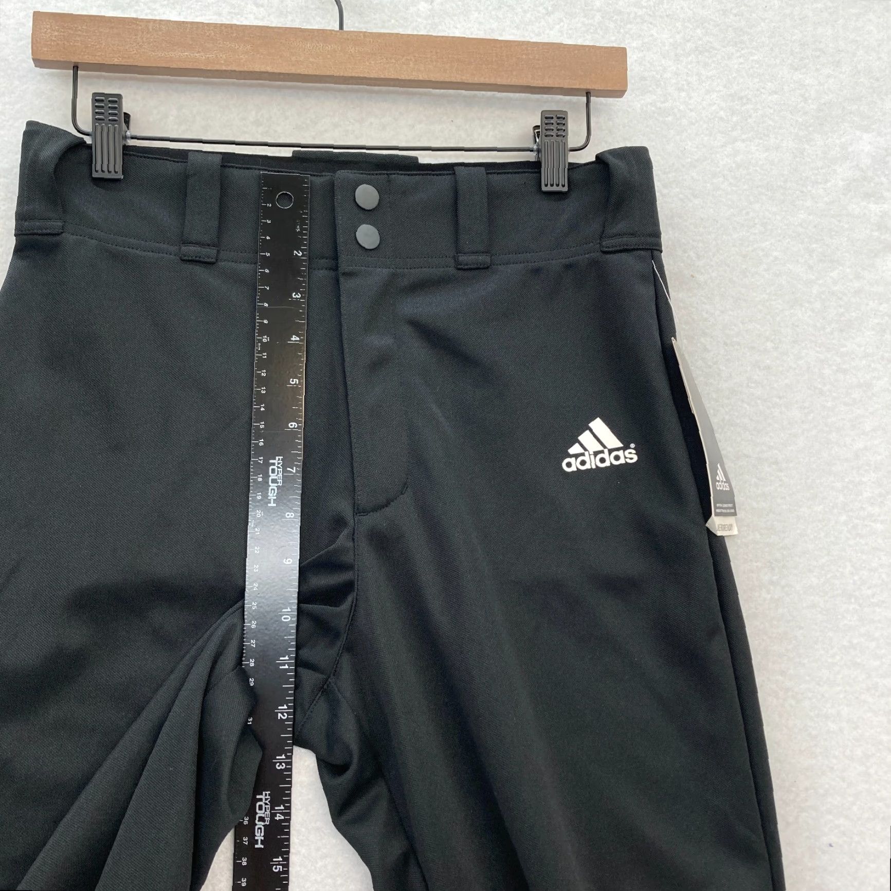 Adidas Adidas Aeroready Track Pants Mens Small Black Relaxed Fit Open Bottom Soccer NWT Size US 29 - 7 Thumbnail
