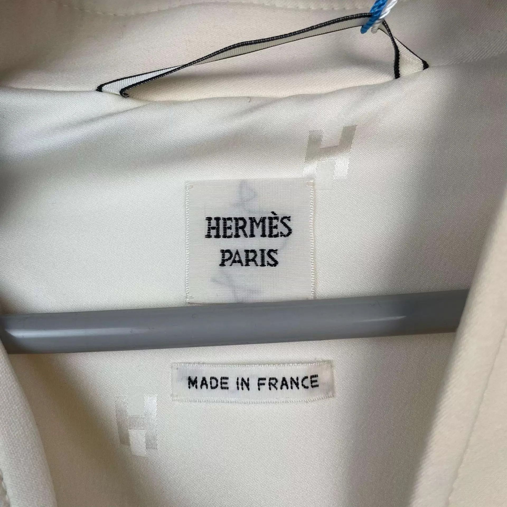 Hermes Hermès 97 New White Wool Blazer 34 Size XS / US 0-2 / IT 36-38 - 3 Thumbnail