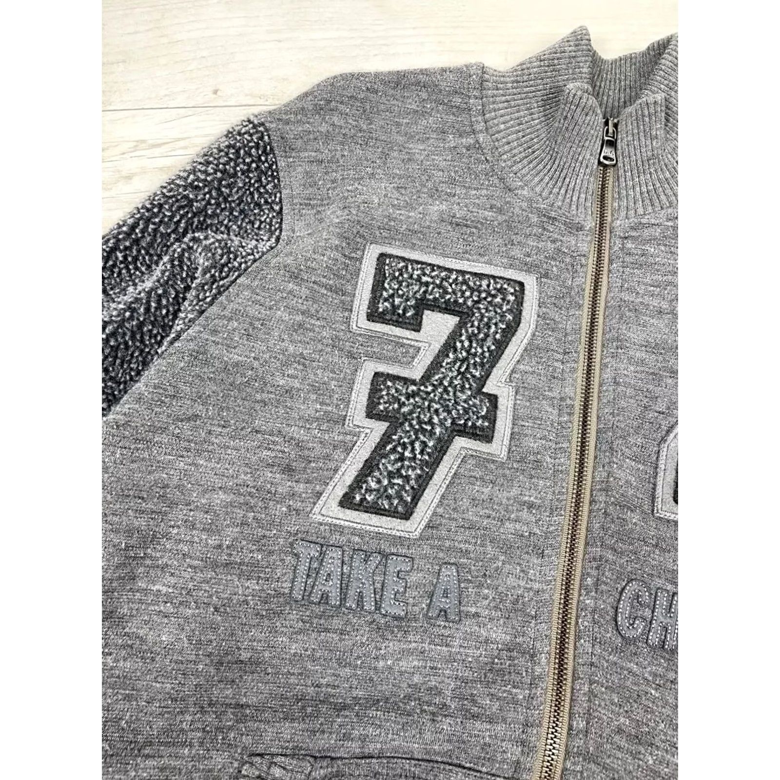 Dolce & Gabbana VINTAGE Dolce&Gabbana Jacket Men Size S Gray Bomber Logo 74 Take A Challenge NS Size US S / EU 44-46 / 1 - 6 Thumbnail