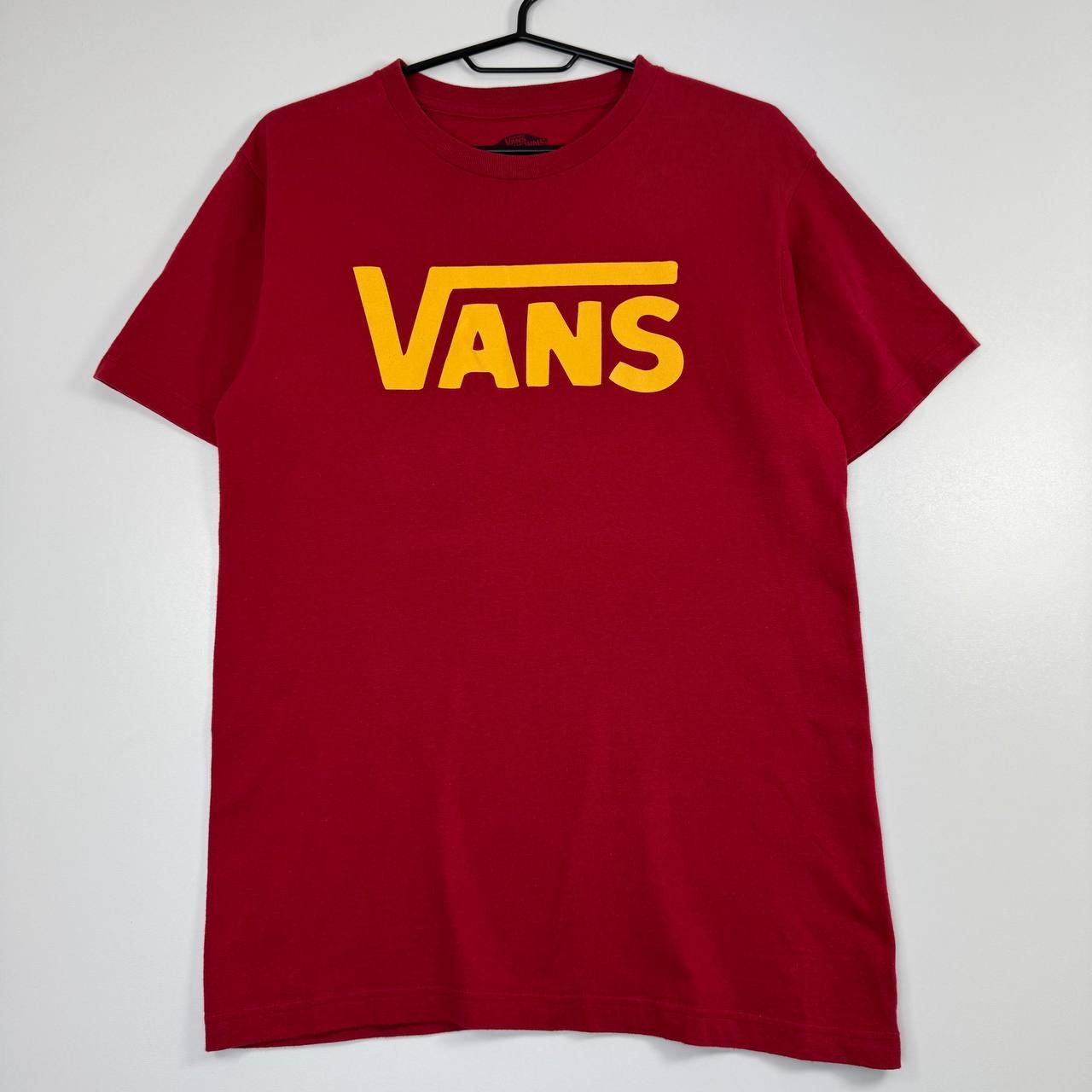 Vans Vans Logo T-Shirt Red Yellow Graphic Skate Mens Size S Size US S / EU 44-46 / 1 - 1 Thumbnail