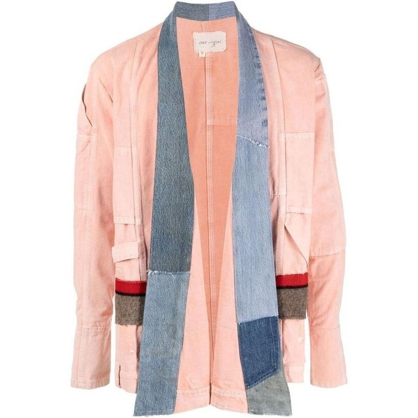 Greg Lauren GREG LAUREN: Men's Coral Blanket Kimono Jacket - Size