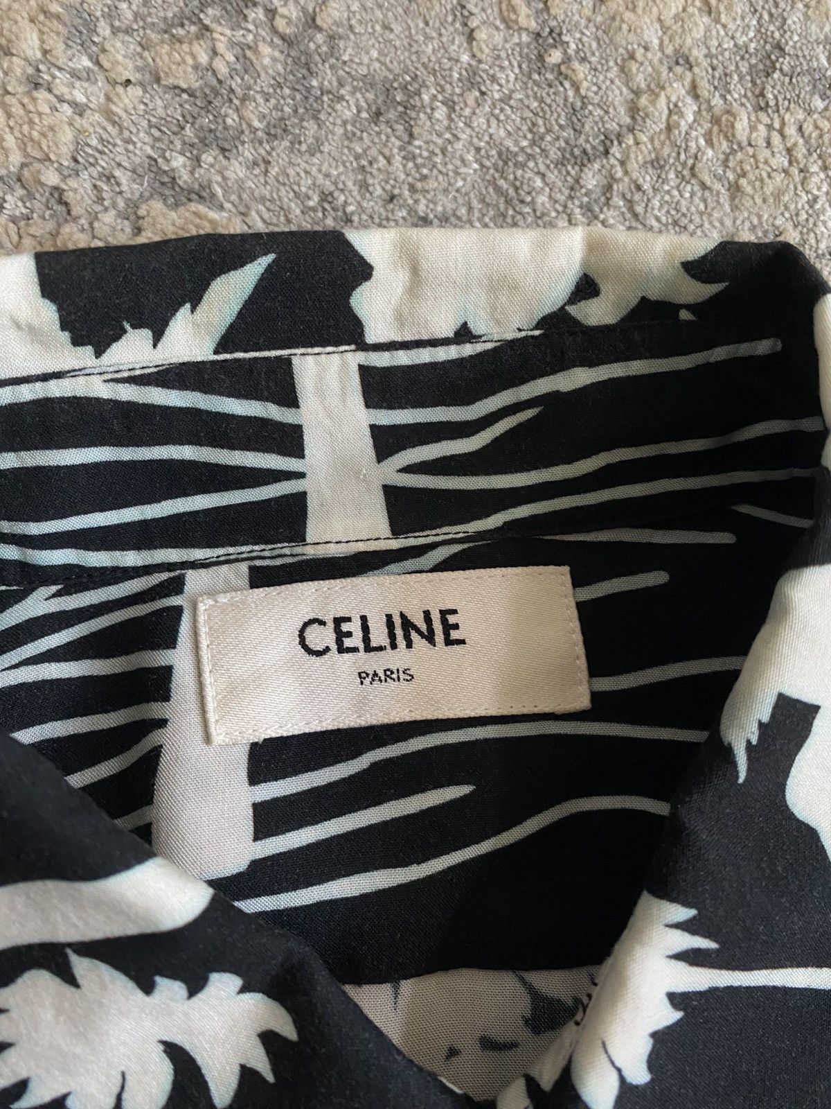 Celine × Hedi Slimane Celine - SS21 Palm Tree Long Sleeve Shirt Size US M / EU 48-50 / 2 - 4 Thumbnail