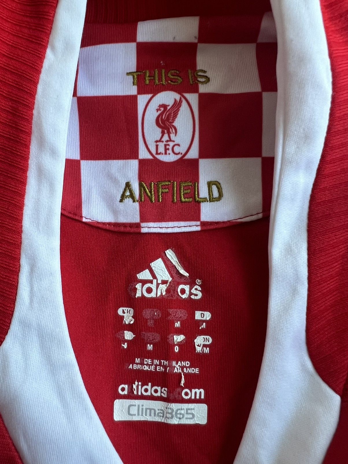 Adidas Original Adidas 2008-09 Liverpool FC Home Jersey Blocktech Size US M / EU 48-50 / 2 - 5 Thumbnail