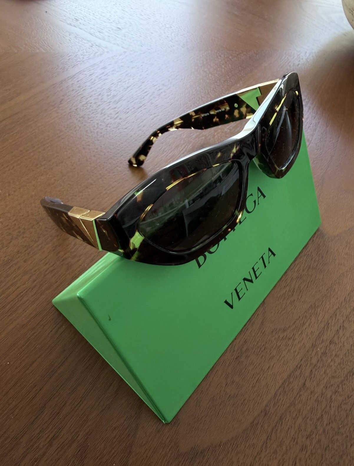 Bottega Veneta Bottega Veneta TORT SQUARE Sunglasses Size ONE SIZE - 3 Thumbnail