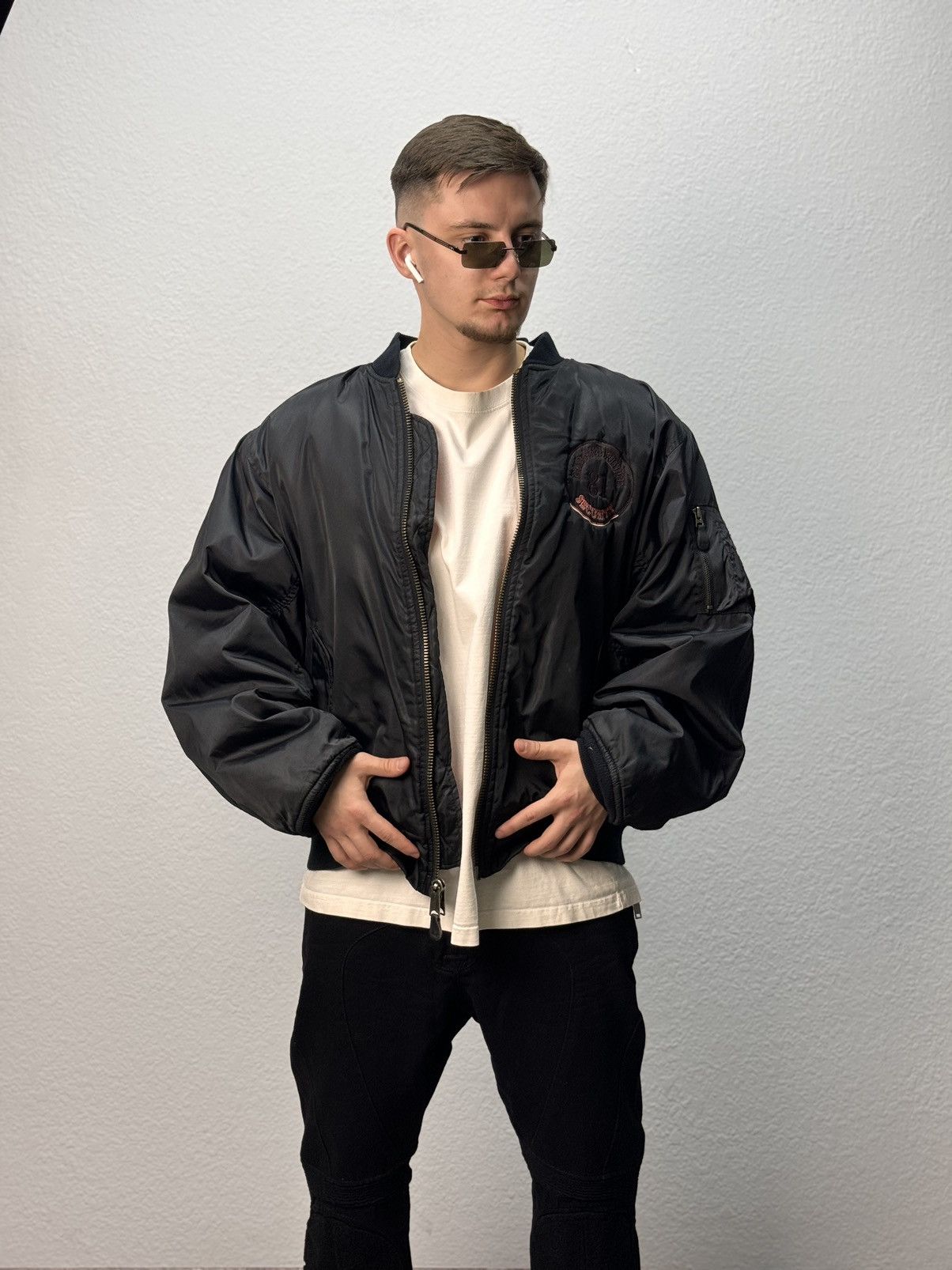 Alpha Industries OKAMOTO Security INDUSTRIES MA1 BOMBER JACKET FADED COLORS Size US L / EU 52-54 / 3 - 3 Thumbnail