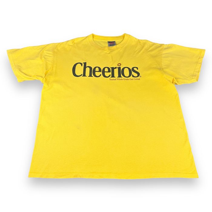 Vintage Vintage 90s Yellow Cheerios Cereal T-Shirt General Mills O's ...