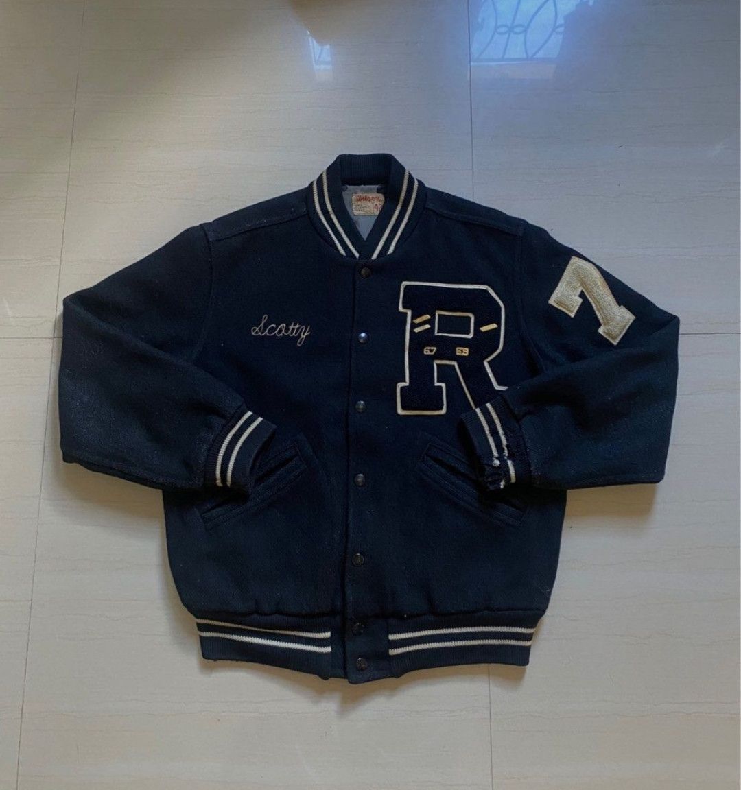 Wilson 1950's Vintage Wilson Letterman Jacket ( MADE IN USA ) Size US L / EU 52-54 / 3 - 1 Thumbnail