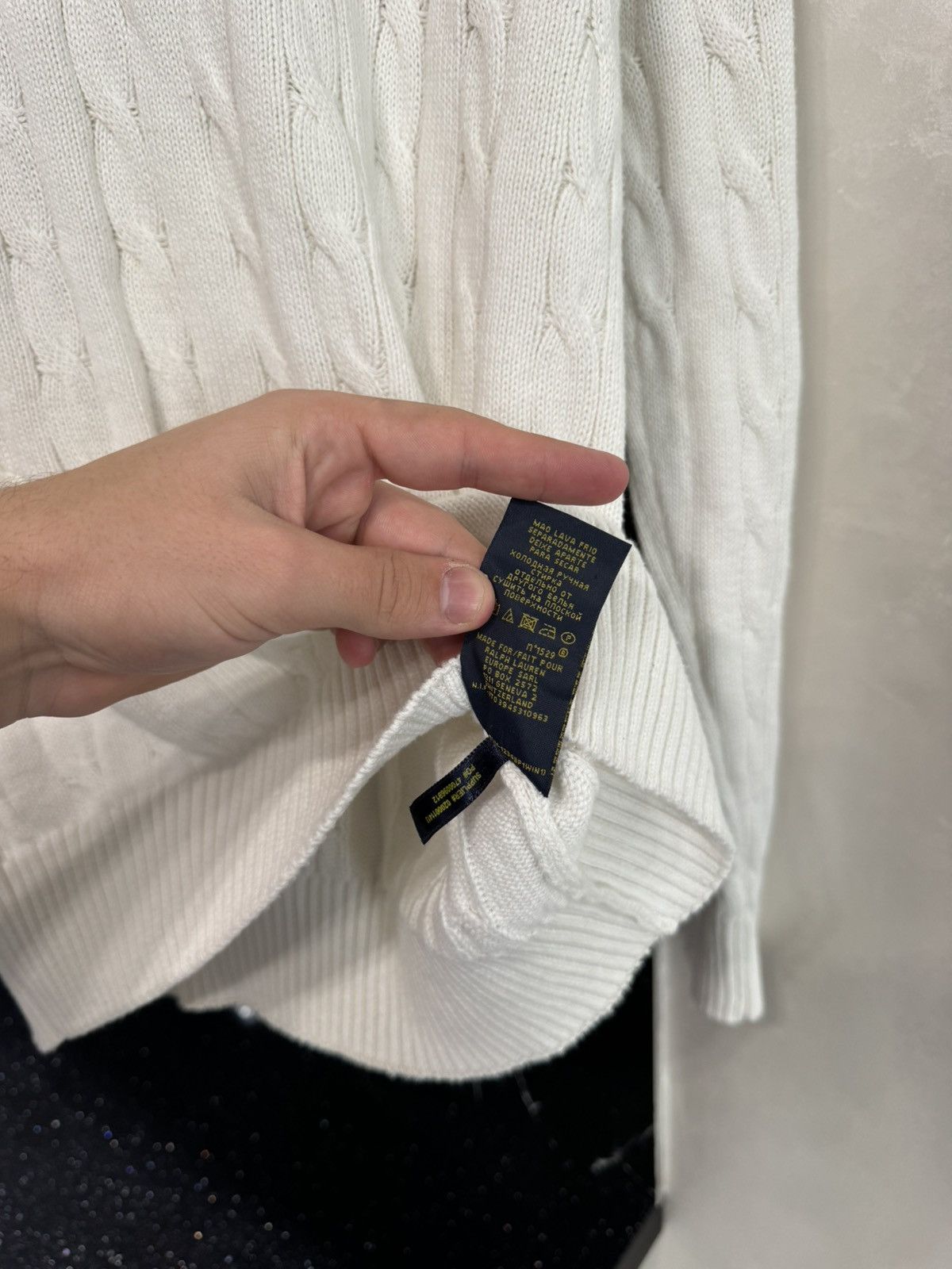 Ralph Lauren Vintage 90s Polo Ralph Lauren Sweater Cable Knit Jumper Size US S / EU 44-46 / 1 - 7 Thumbnail