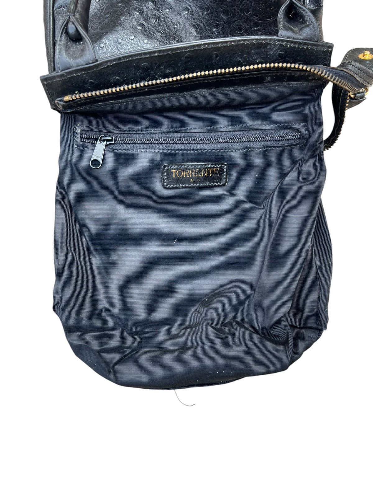 Leather × Vintage Vintage Ostrich Leather Mini Kelly Bag Torrente Paris Size ONE SIZE - 22 Thumbnail