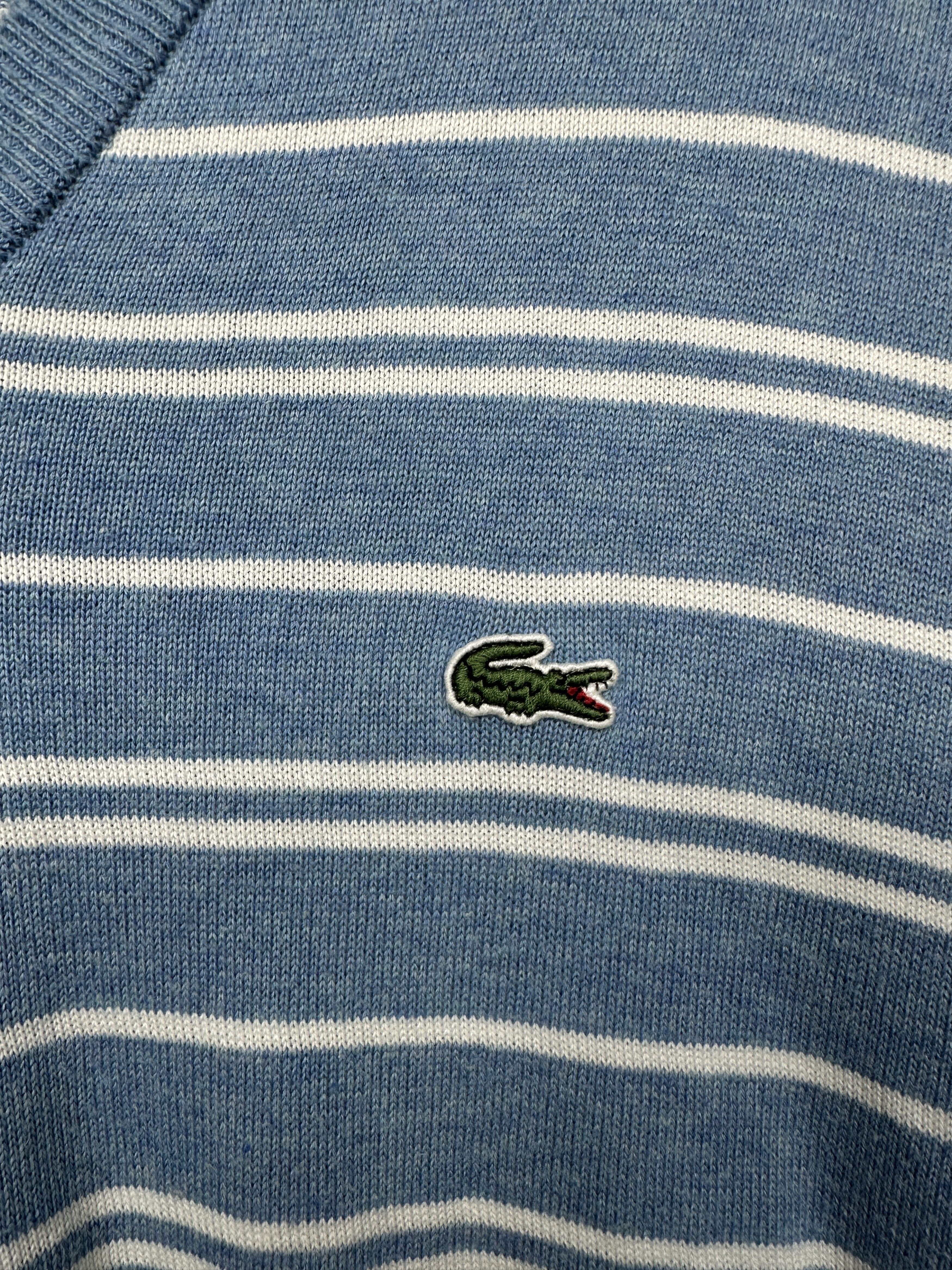Lacoste Lacoste Vintage Mens V-Neck Sweater Size US XXL / EU 58 / 5 - 3 Thumbnail
