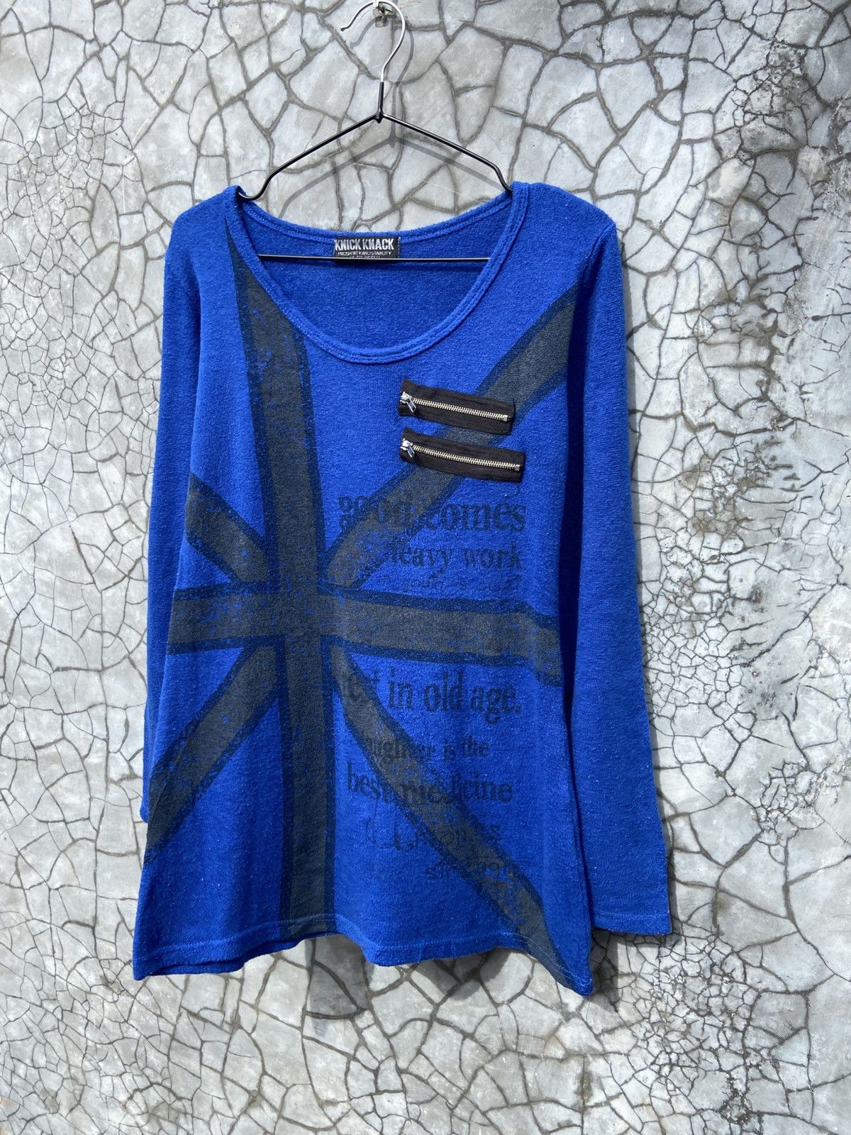 If Six Was Nine Y2K 00s Knick Knack British Punk Poem Grunge Rock Ls Size US M / EU 48-50 / 2 - 5 Thumbnail