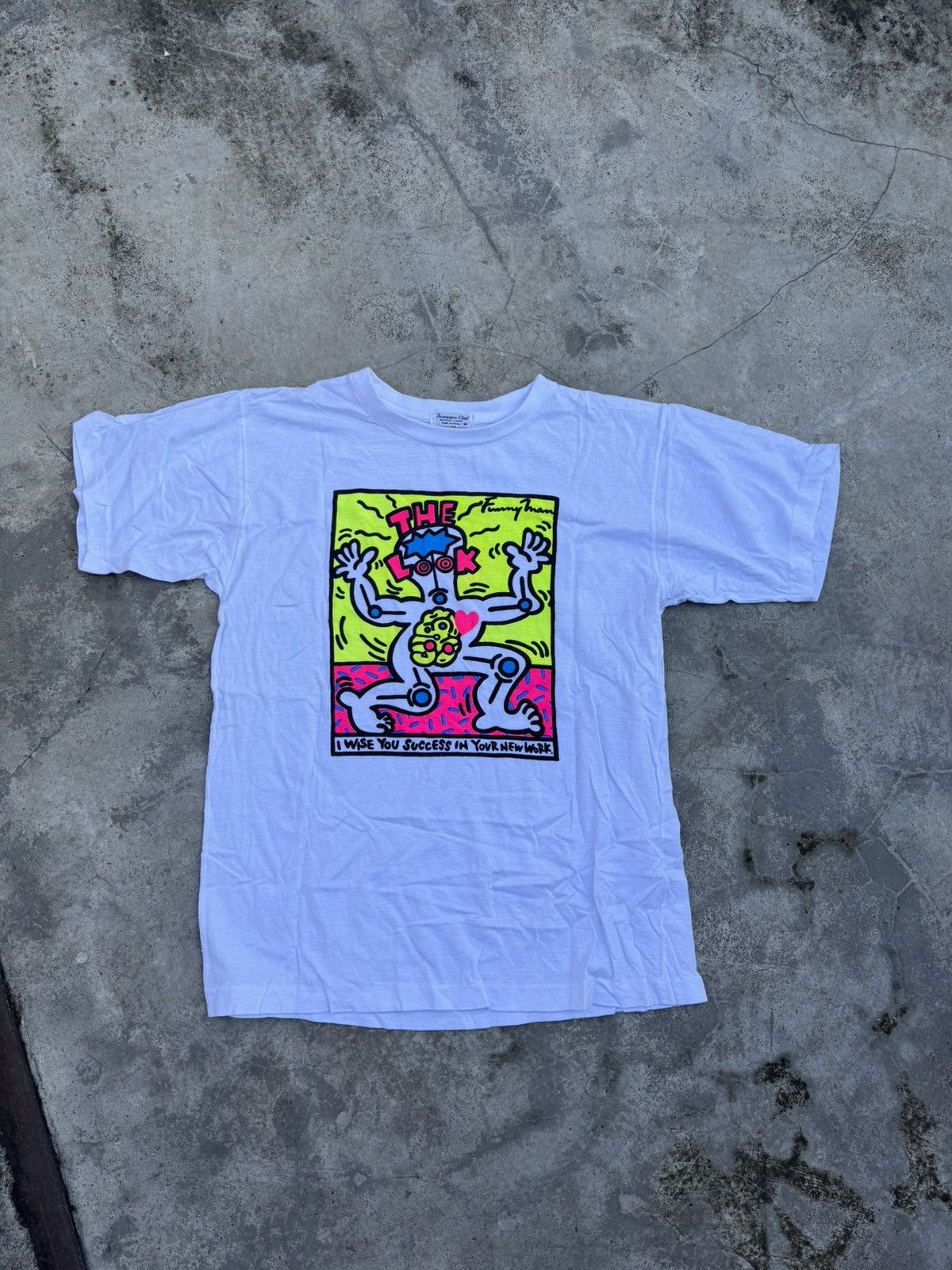 Vintage Vintage Keith Haring T Shirt Size US M / EU 48-50 / 2 - 1 Thumbnail