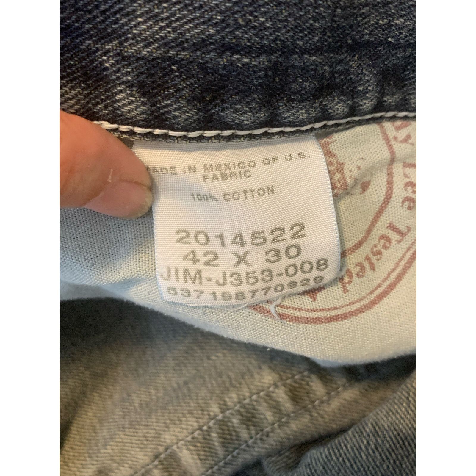 Lee Lee Dungarees Los Rios vintage men blue jeans size 42 X 30 Size US 42 / EU 58 - 3 Thumbnail