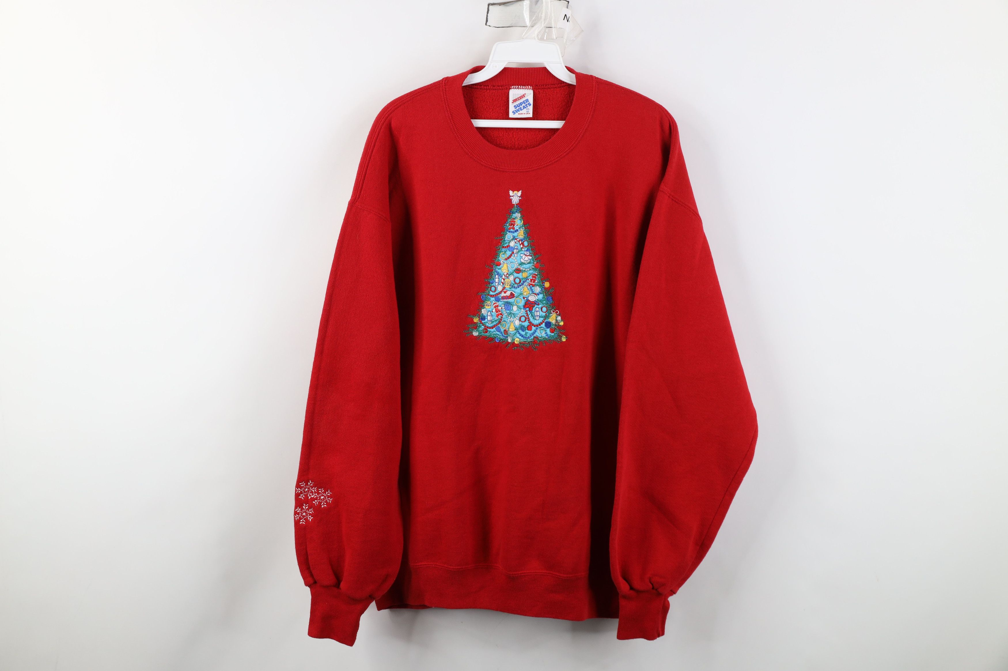 Vintage Vintage 90s Streetwear Christmas Tree Crewneck Sweatshirt Size XXL / US 16-18 / IT 52-54 - 1 Thumbnail