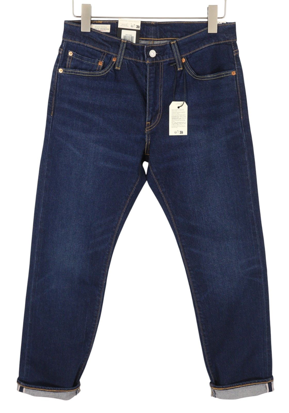 Levi's 511 W31/L30 Selvedge Slim Zip Faded Blue Jeans 87065 Size US 31 - 2 Thumbnail