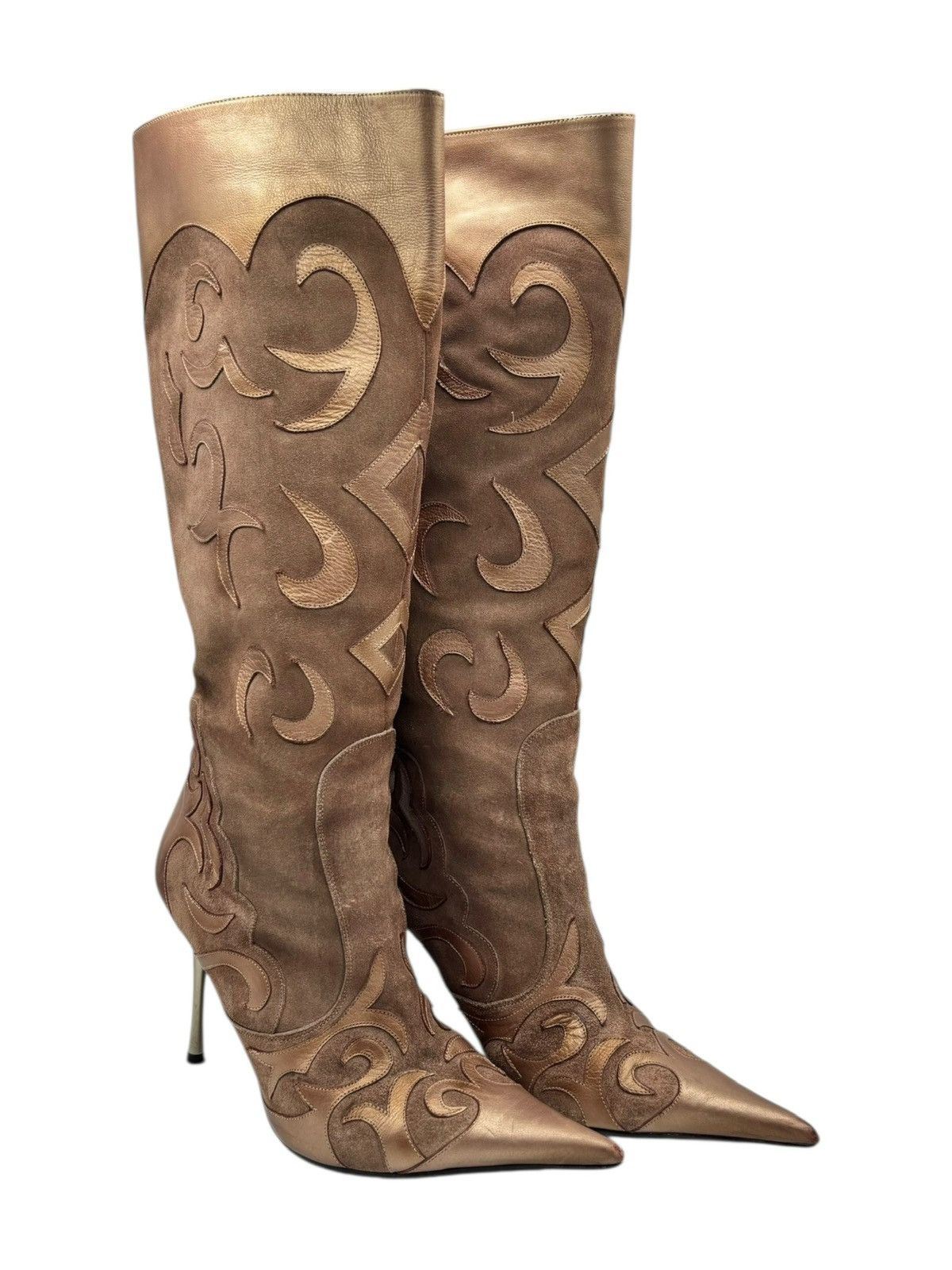 Other Vintage El Dantes knee high leather boots Size 37 Size US 7 / IT 37 - 1 Thumbnail