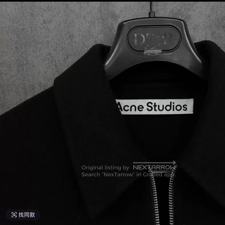 Acne Studios Acne Studios 25款 Wool Zip-Up Collar Jacket Size US S / EU 44-46 / 1 - 2 Thumbnail